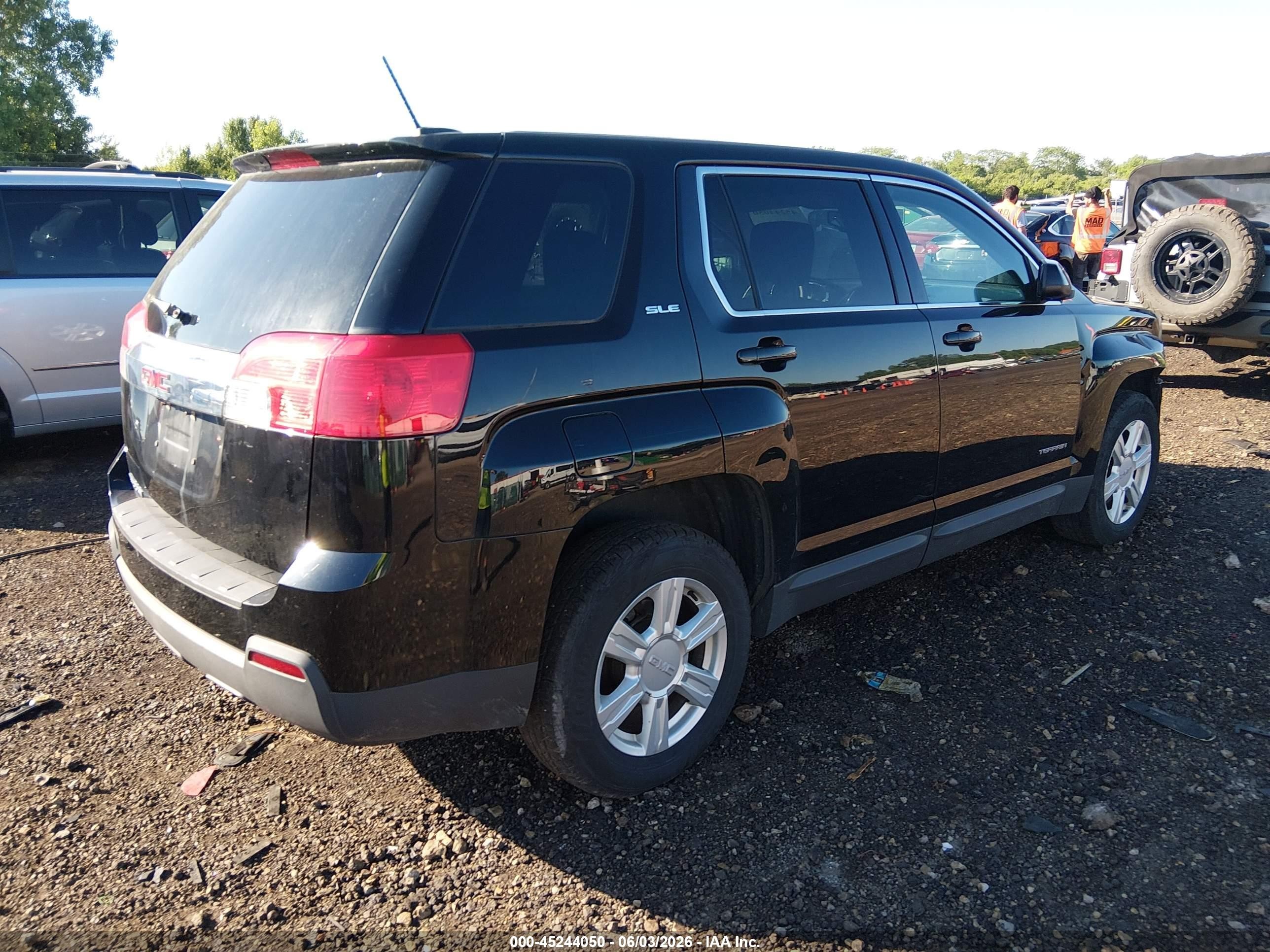 2015 Gmc Terrain Sle-1 Черный vin: 2GKALMEK1F6163838