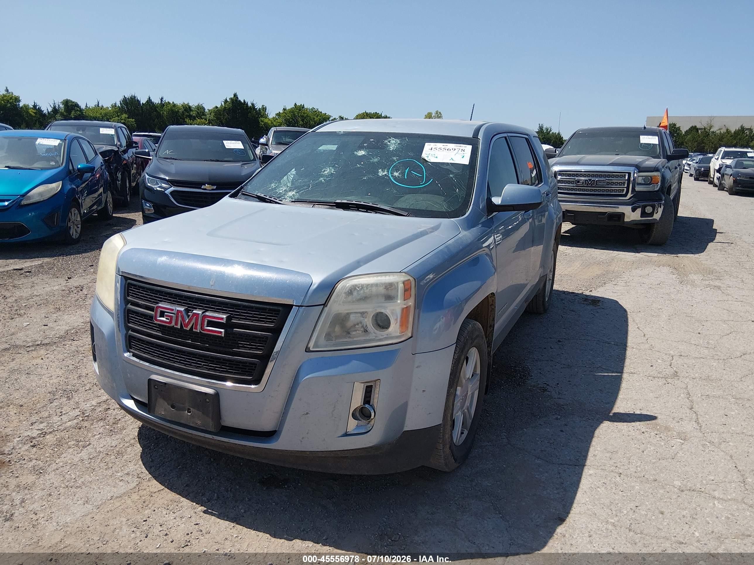 2015 Gmc Terrain Sle-1 Blue vin: 2GKALMEK1F6193695