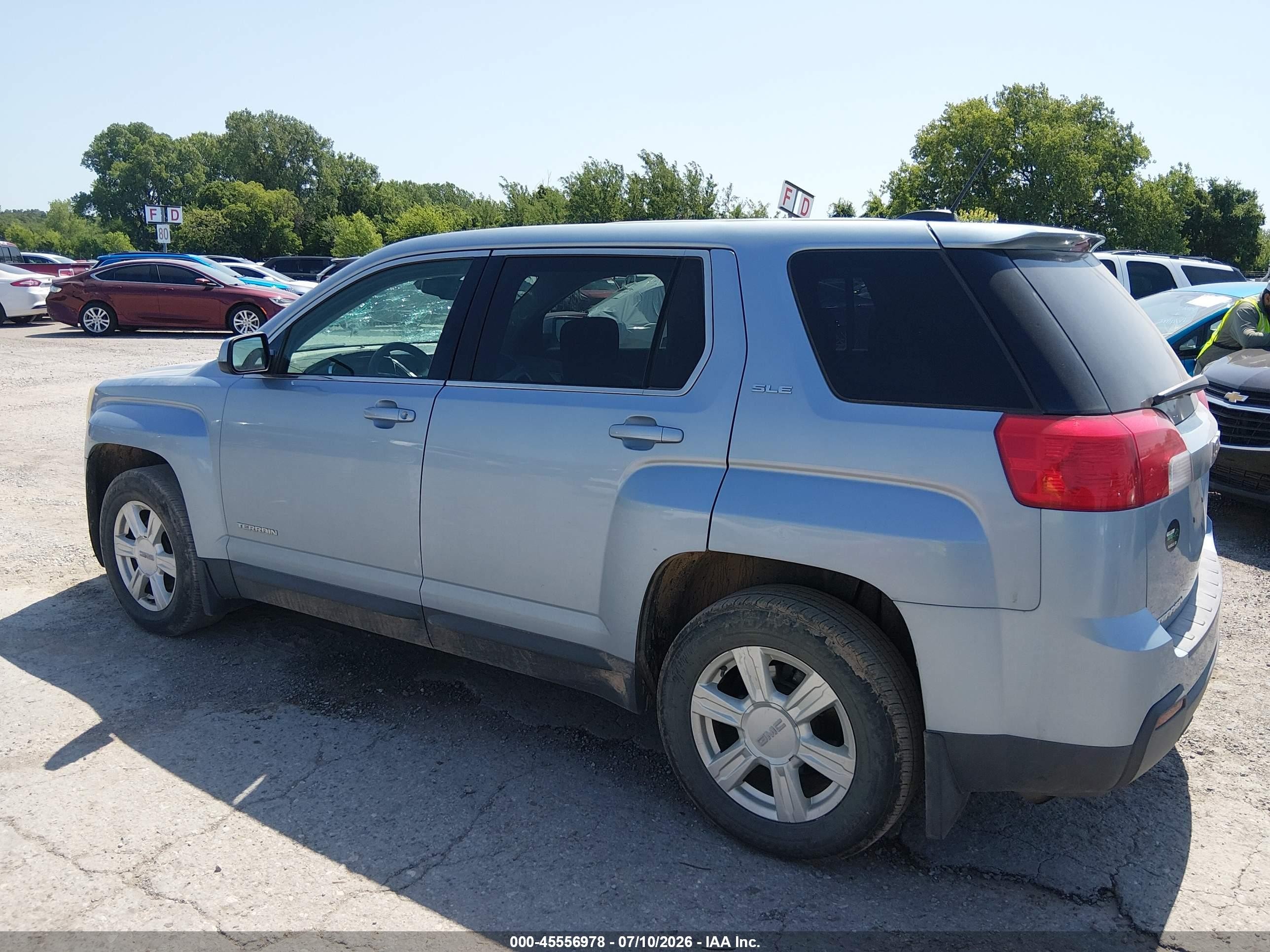 2015 Gmc Terrain Sle-1 Blue vin: 2GKALMEK1F6193695