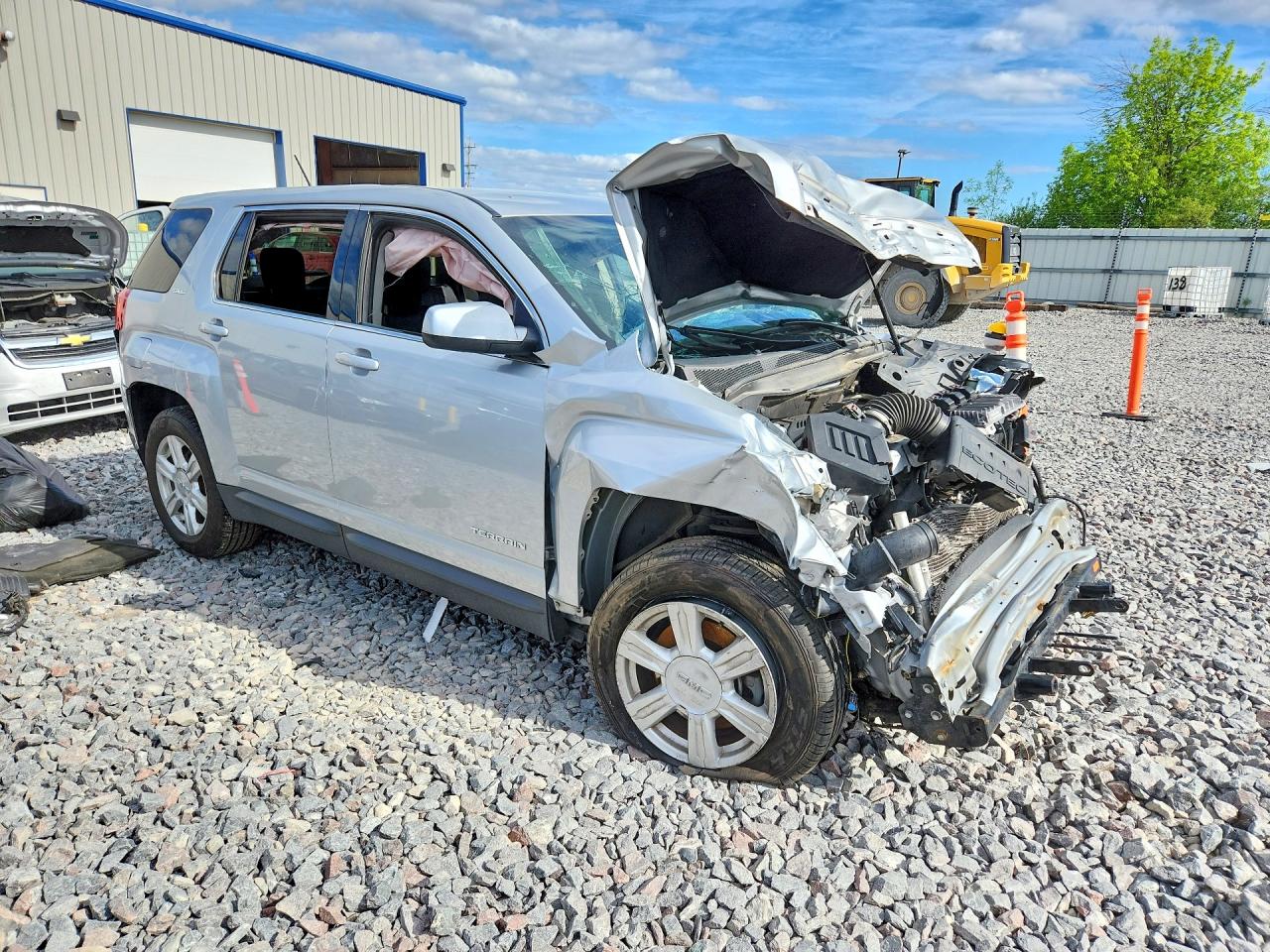 2015 Gmc Terrain Sle Silver vin: 2GKALMEK1F6262661