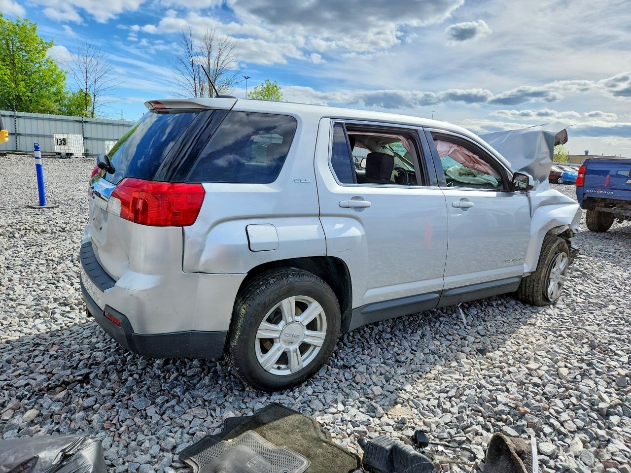 2015 Gmc Terrain Sle Silver vin: 2GKALMEK1F6262661
