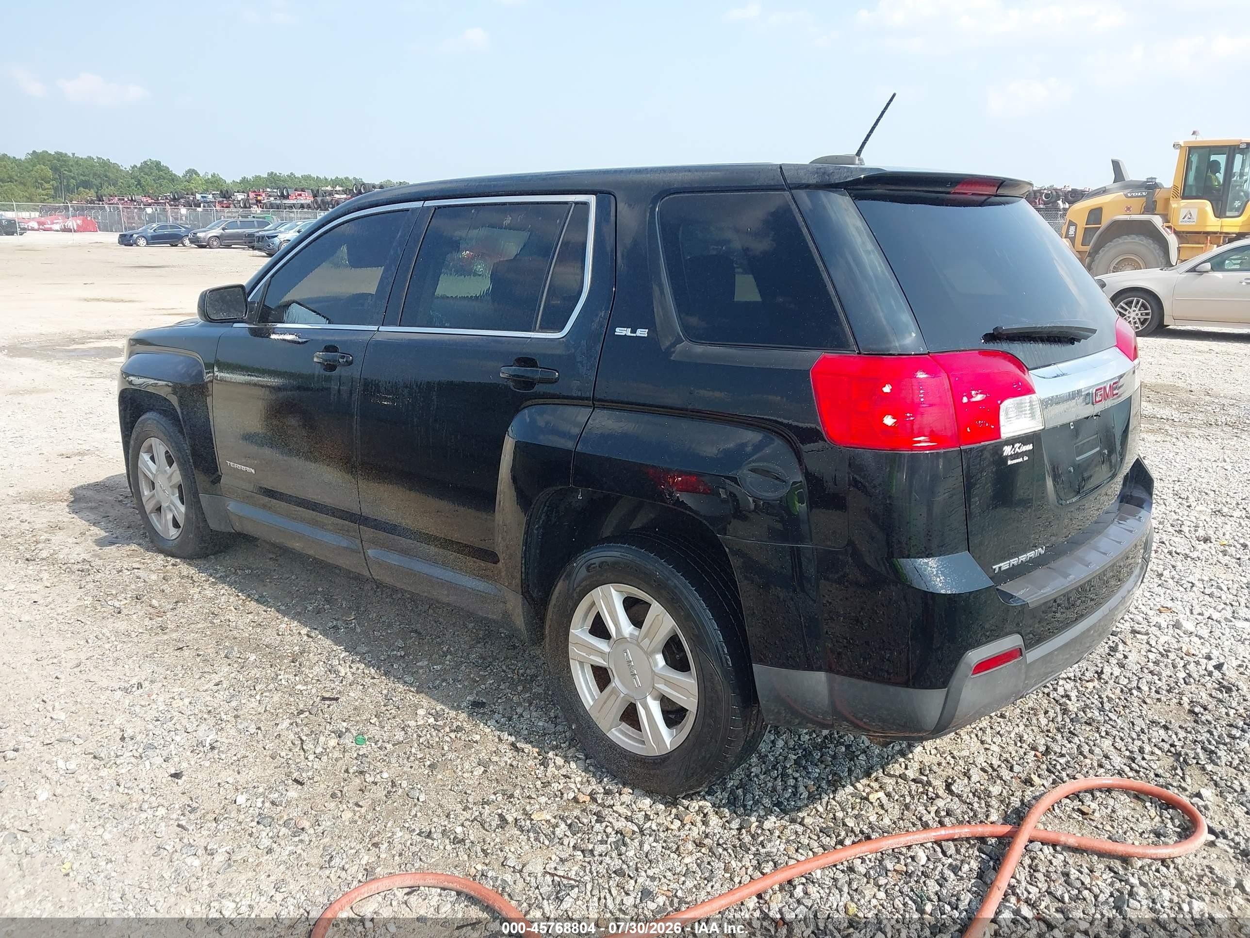 2015 Gmc Terrain Sle-1 Black vin: 2GKALMEK1F6271067