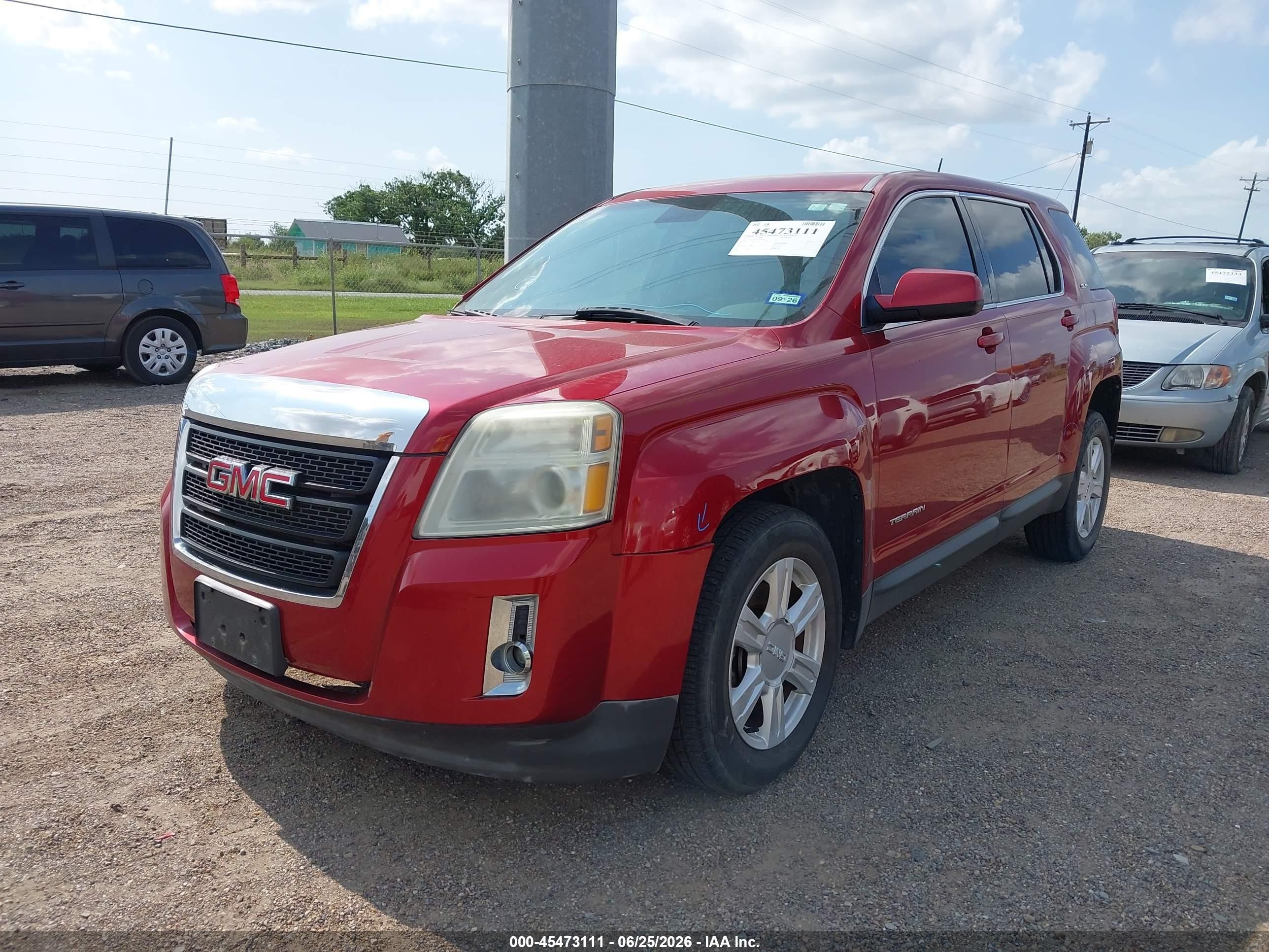 2015 Gmc Terrain Sle-1 Red vin: 2GKALMEK1F6320641