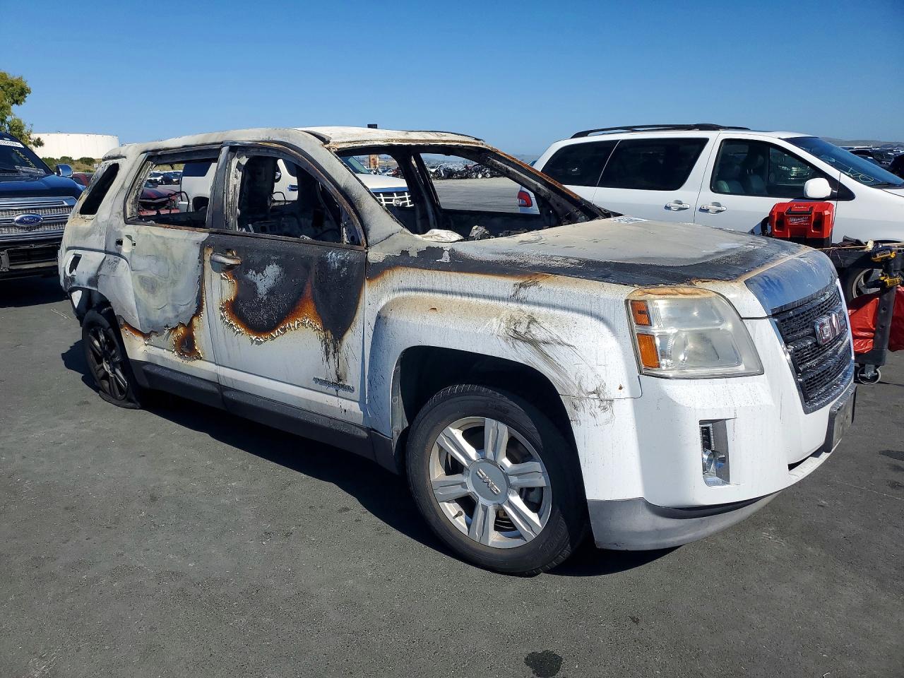 2015 Gmc Terrain Sle White vin: 2GKALMEK1F6363330