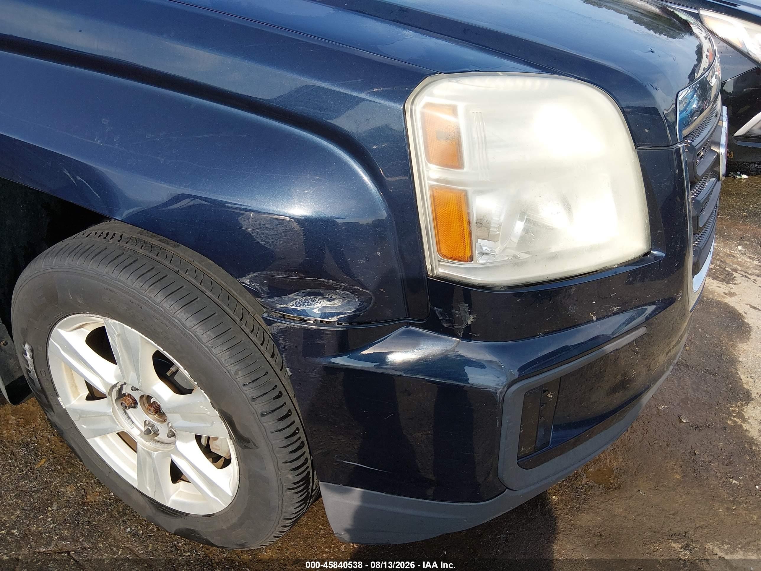 2016 Gmc Terrain Sle-1 Dark Blue vin: 2GKALMEK1G6146989