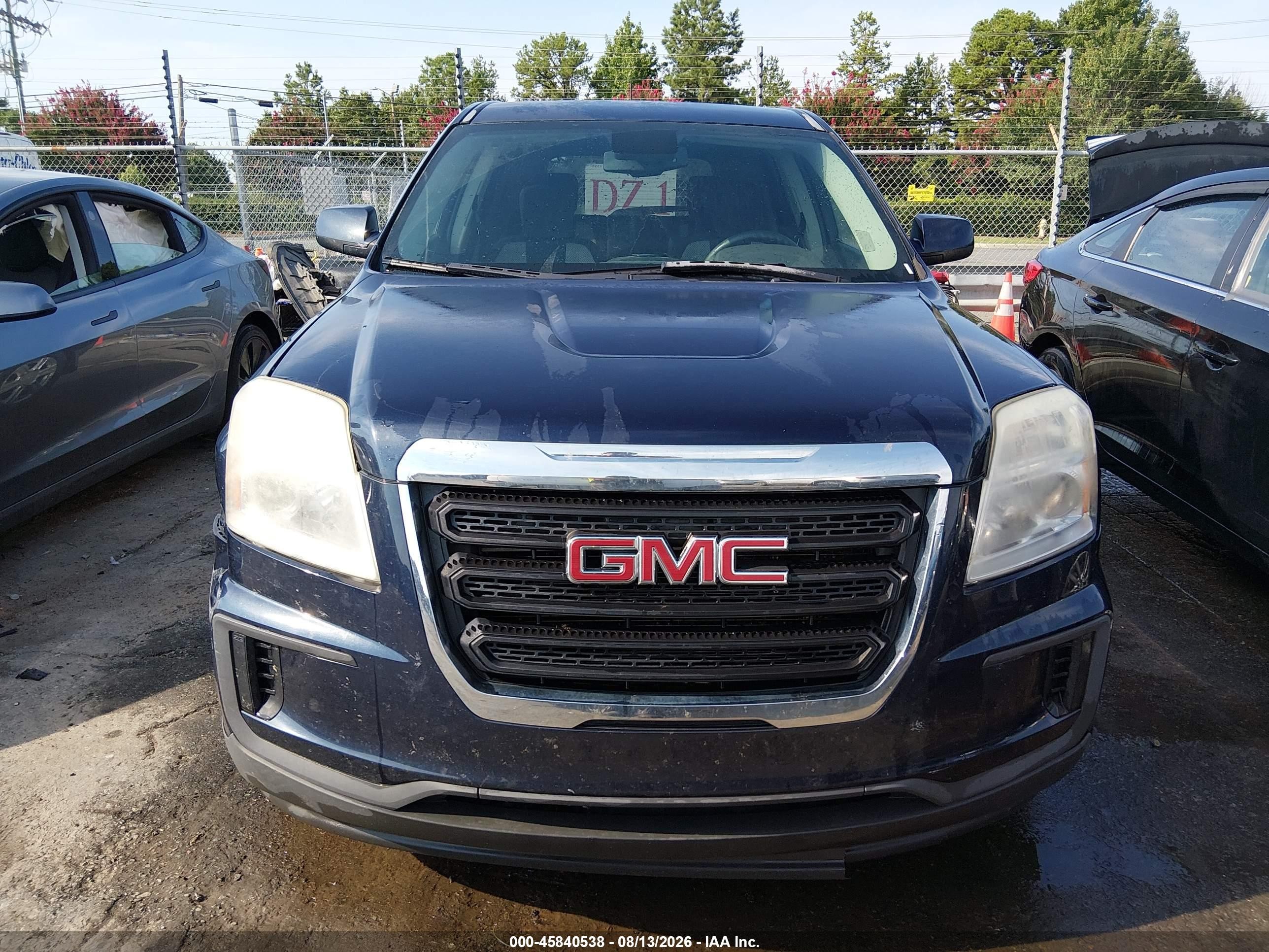 2016 Gmc Terrain Sle-1 Dark Blue vin: 2GKALMEK1G6146989