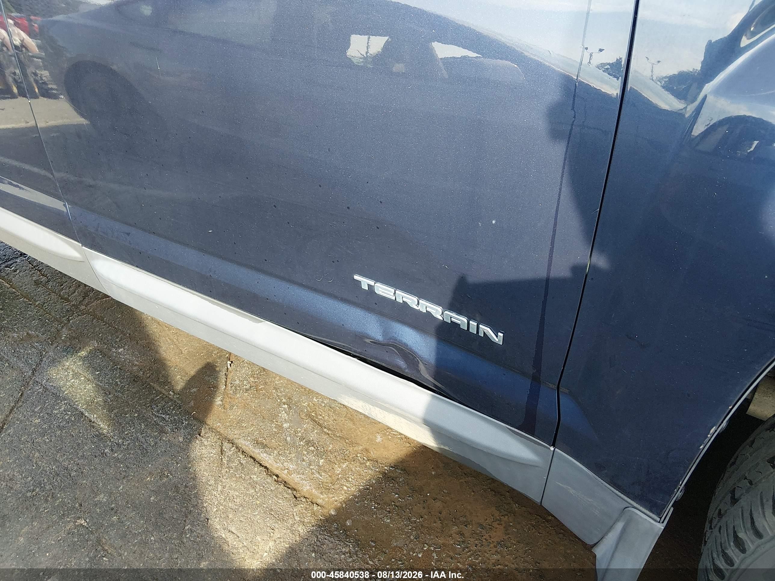 2016 Gmc Terrain Sle-1 Dark Blue vin: 2GKALMEK1G6146989