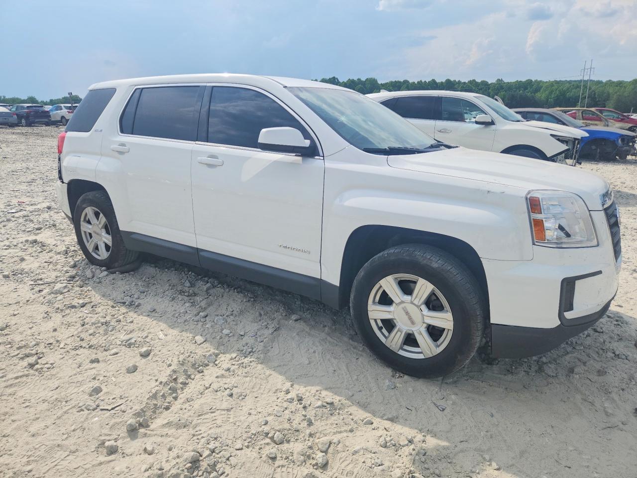 2016 Gmc Terrain Sle Белый vin: 2GKALMEK1G6253329