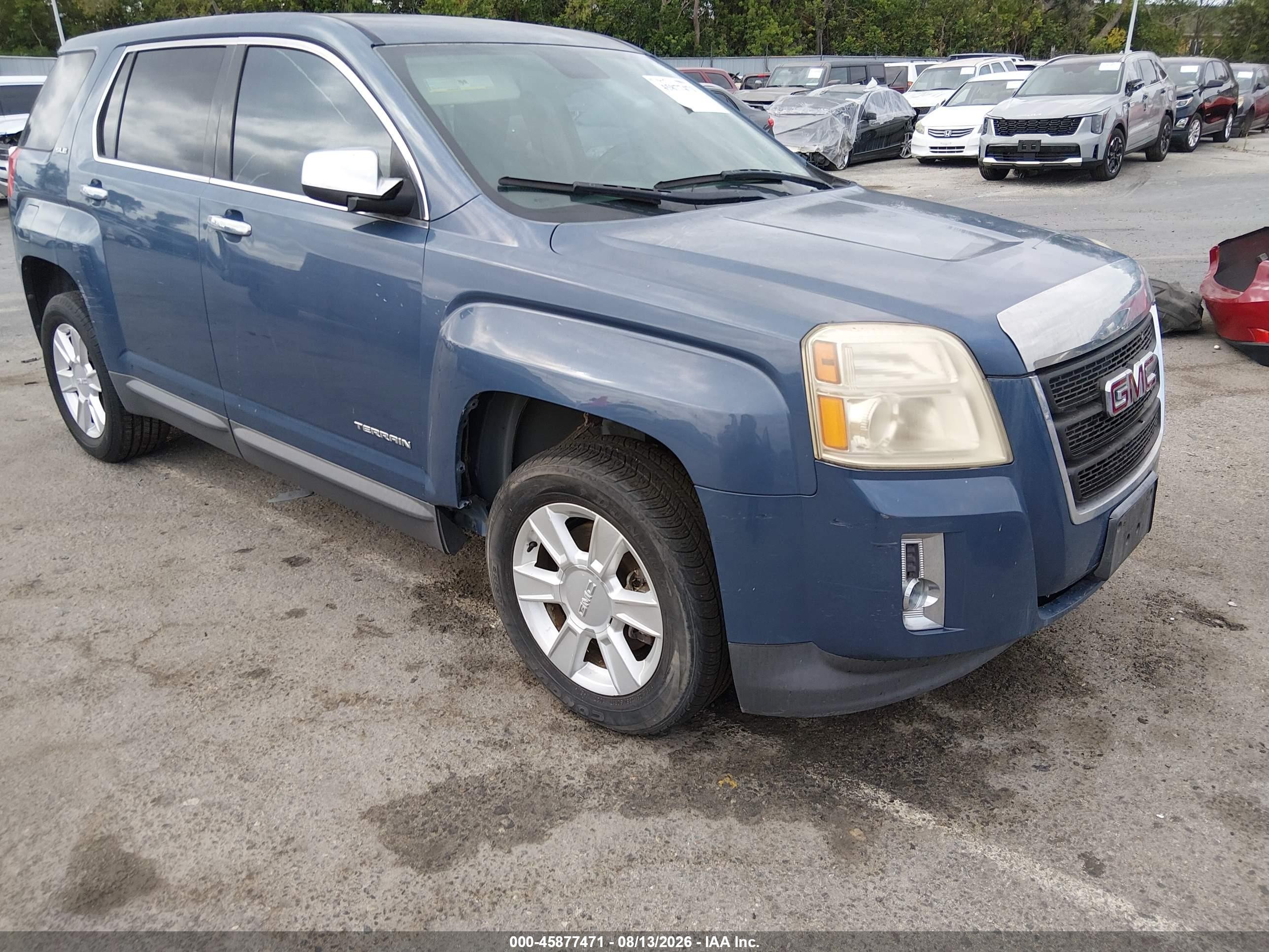 2012 Gmc Terrain Sle-1 Blue vin: 2GKALMEK2C6131024