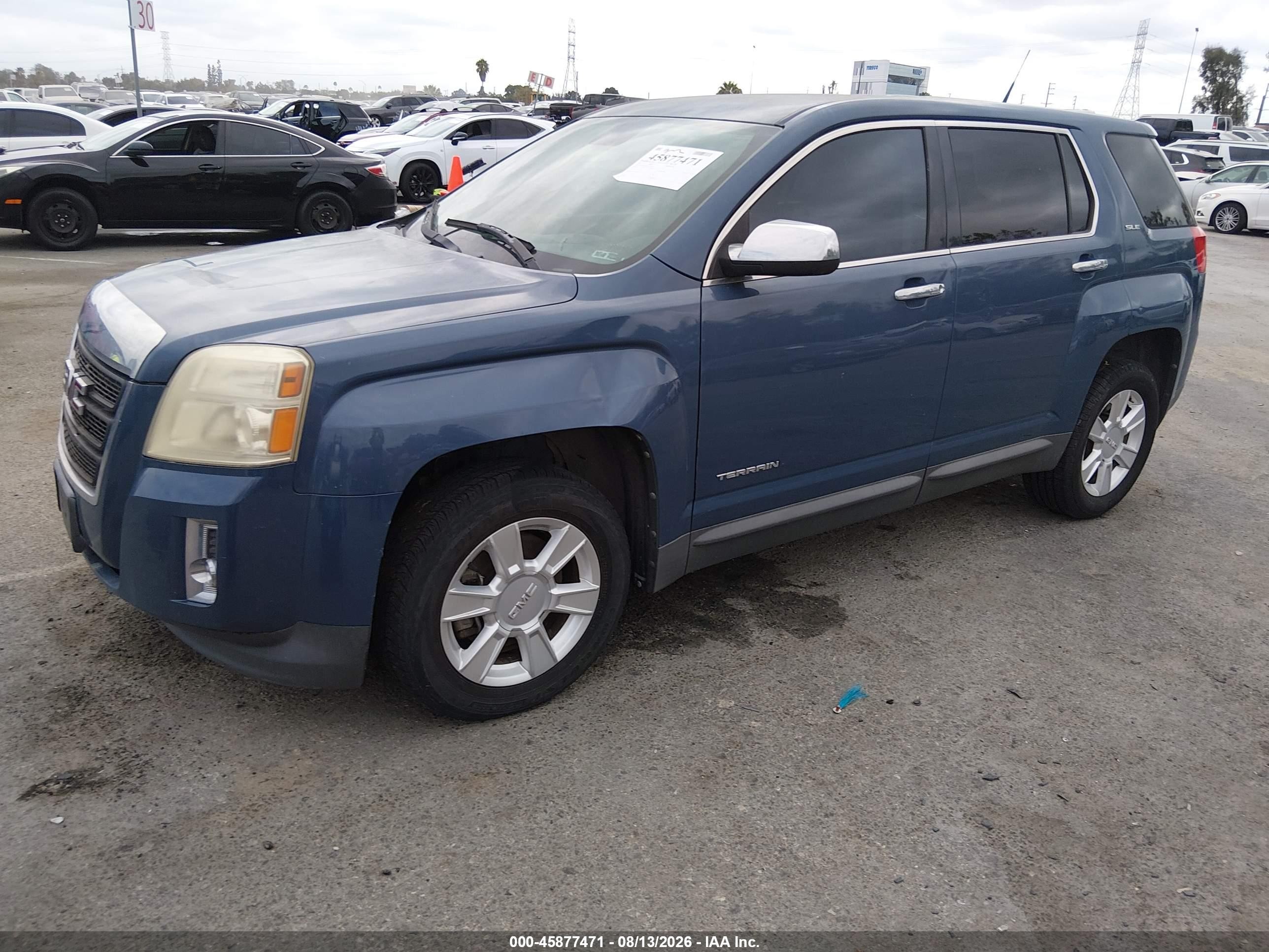 2012 Gmc Terrain Sle-1 Blue vin: 2GKALMEK2C6131024