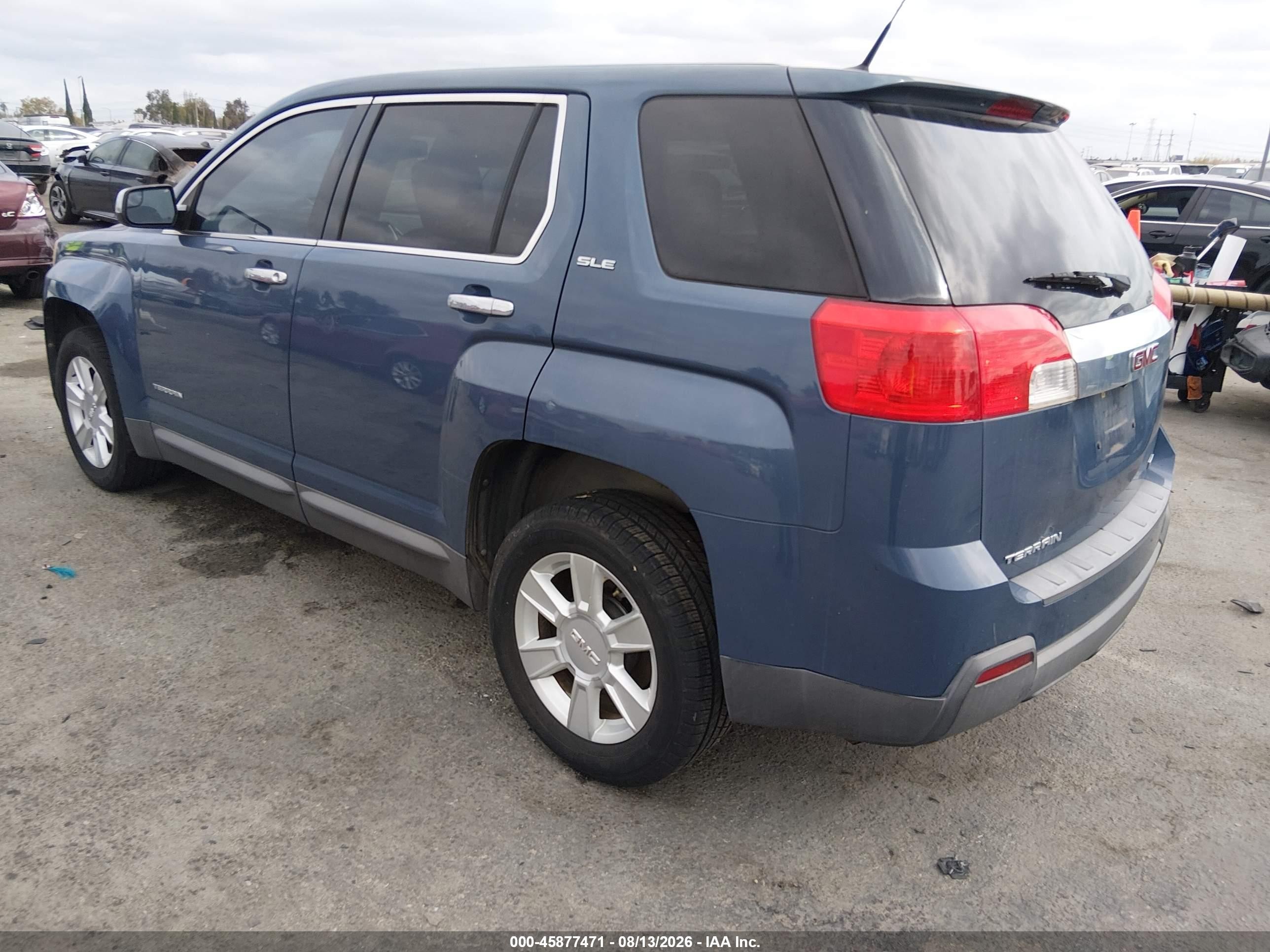 2012 Gmc Terrain Sle-1 Blue vin: 2GKALMEK2C6131024
