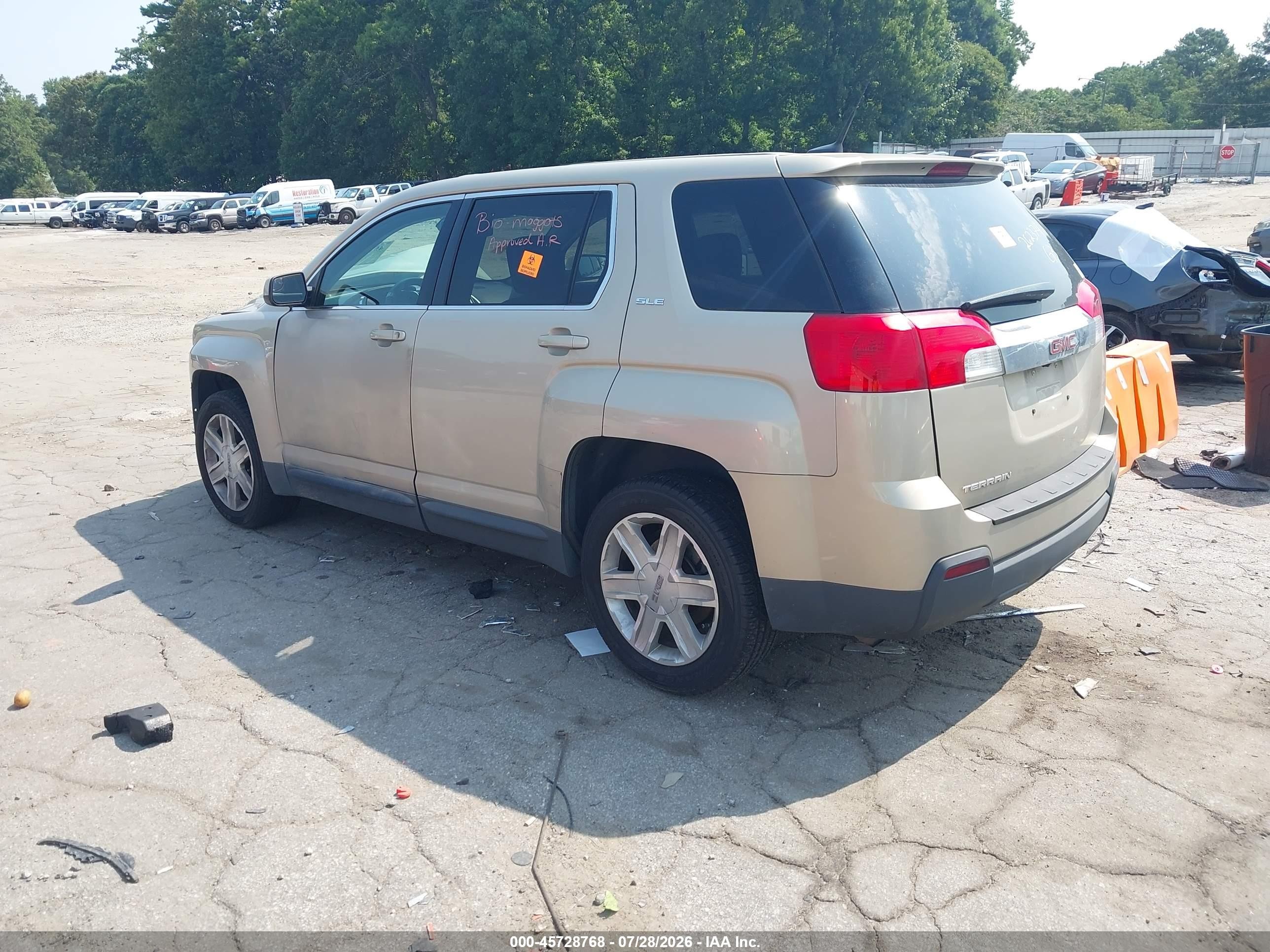 2012 Gmc Terrain Sle-1 Tan vin: 2GKALMEK2C6342093