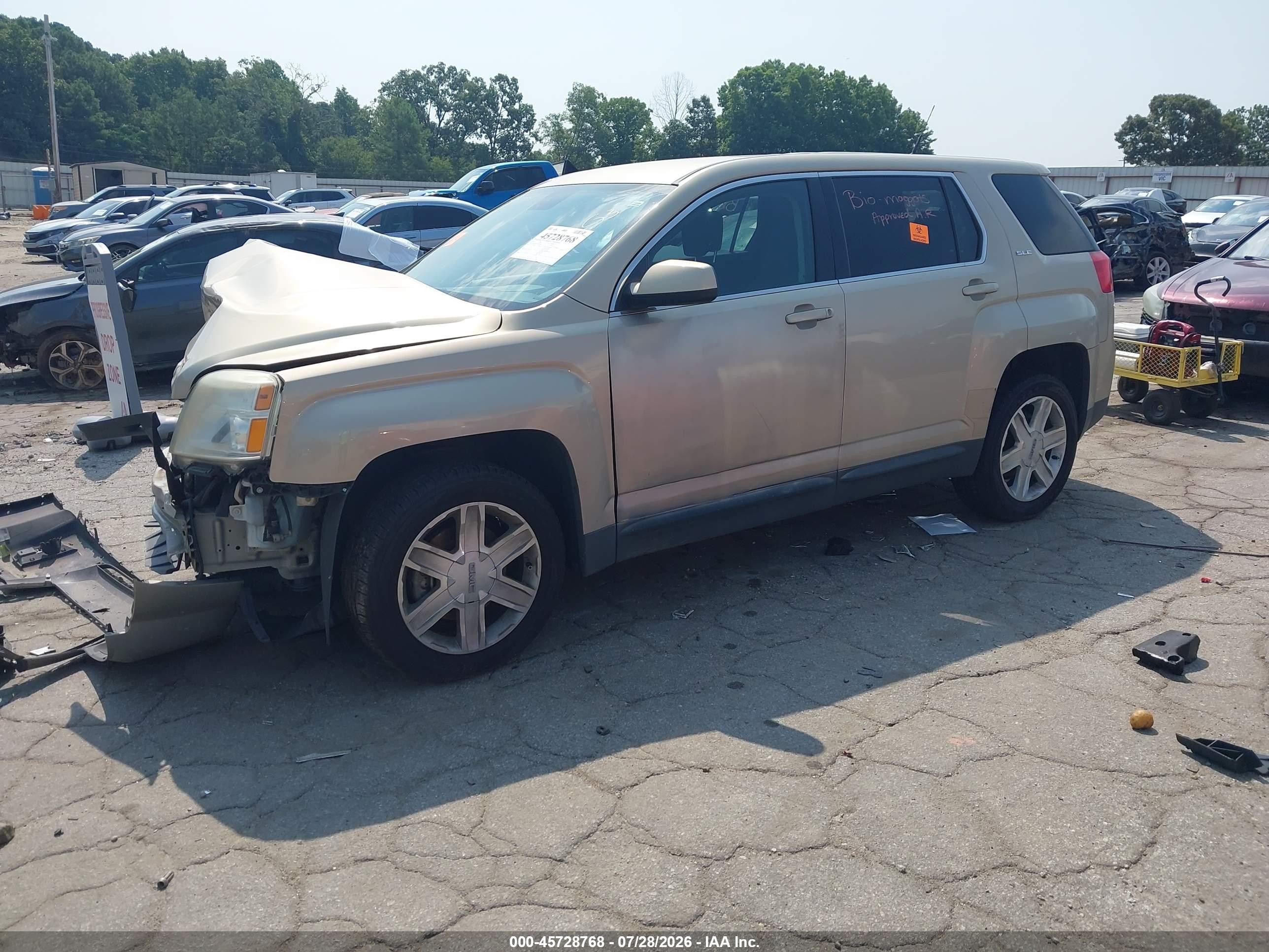 2012 Gmc Terrain Sle-1 Tan vin: 2GKALMEK2C6342093