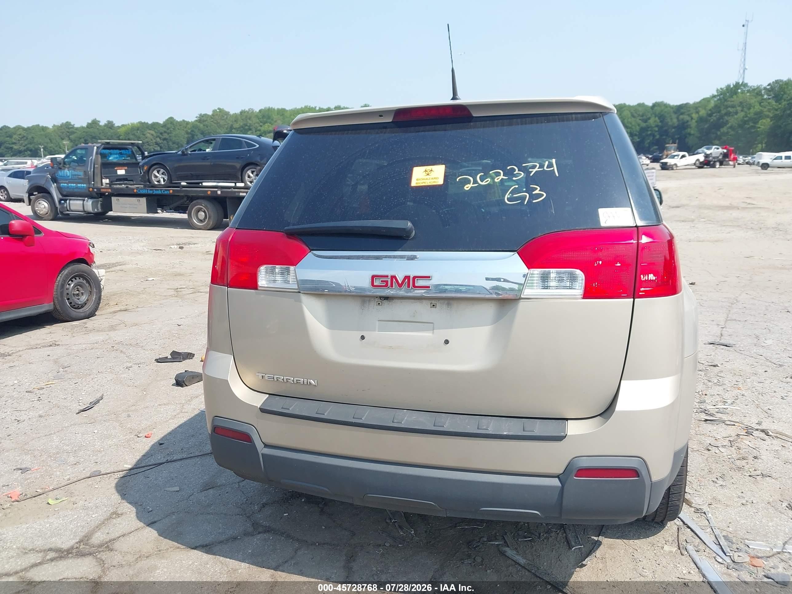 2012 Gmc Terrain Sle-1 Tan vin: 2GKALMEK2C6342093