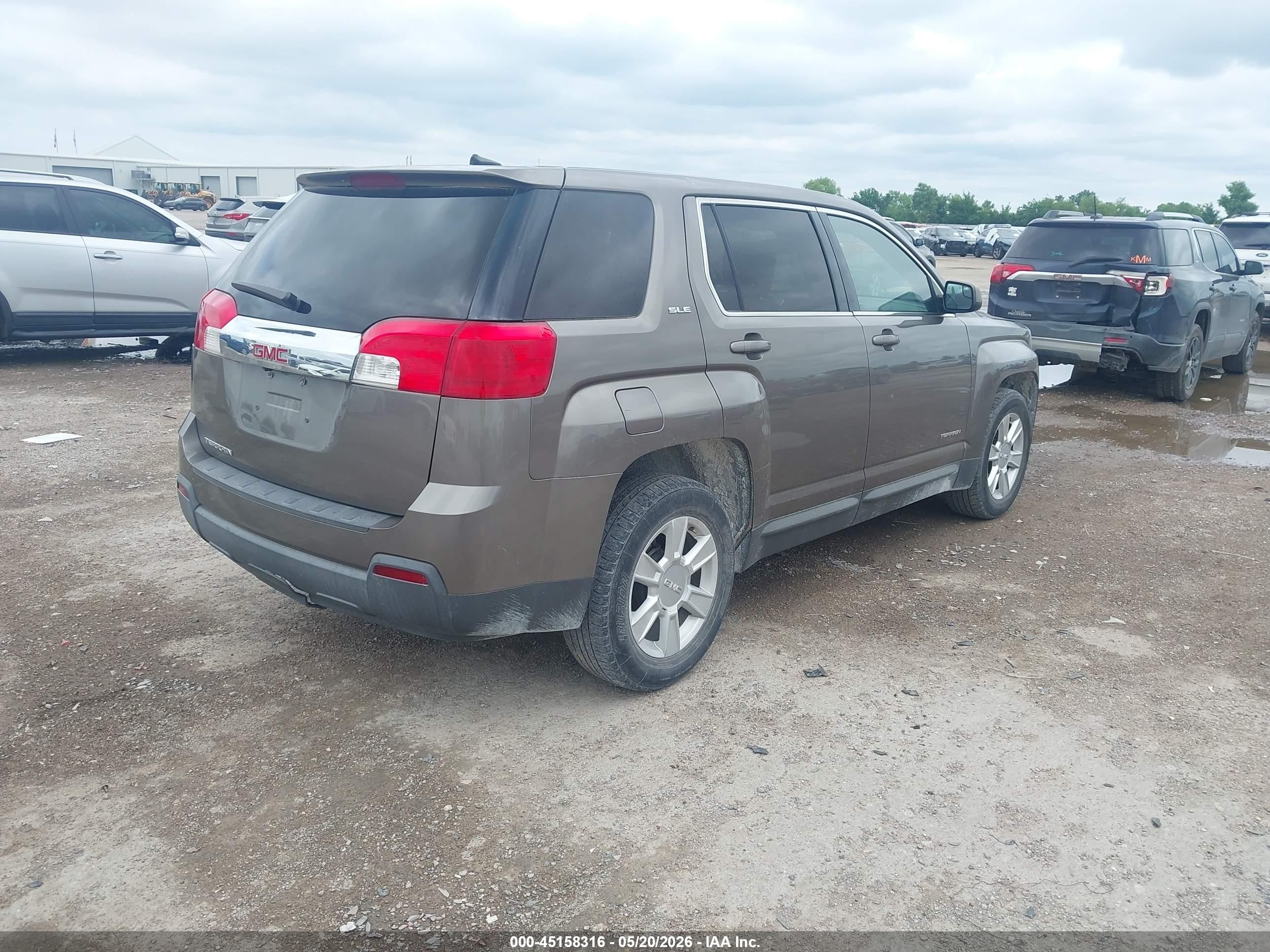 2012 Gmc Terrain Sle-1 Brown vin: 2GKALMEK2C6375630