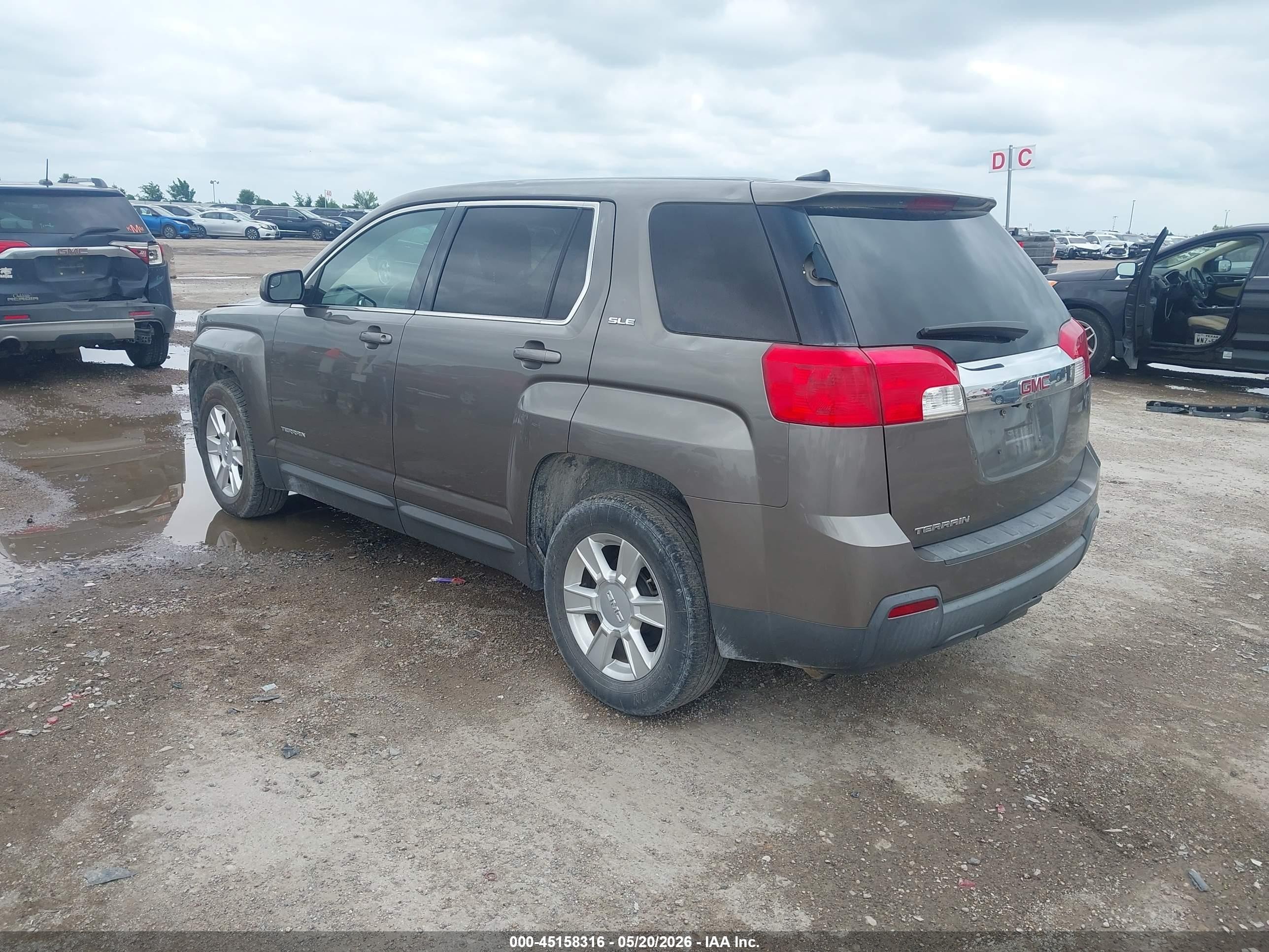 2012 Gmc Terrain Sle-1 Brown vin: 2GKALMEK2C6375630