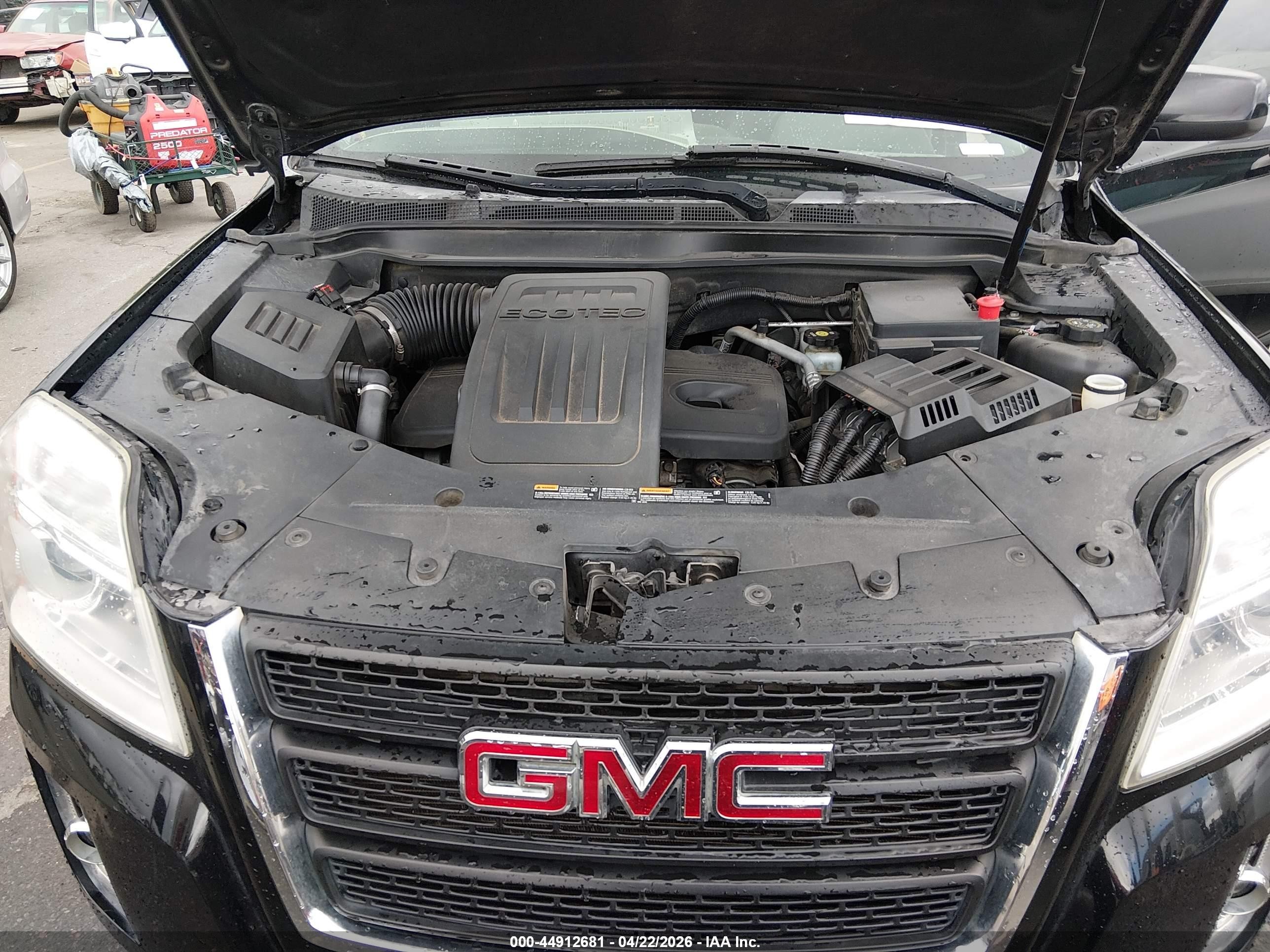 2013 Gmc Terrain Sle-1 Black vin: 2GKALMEK2D6255537