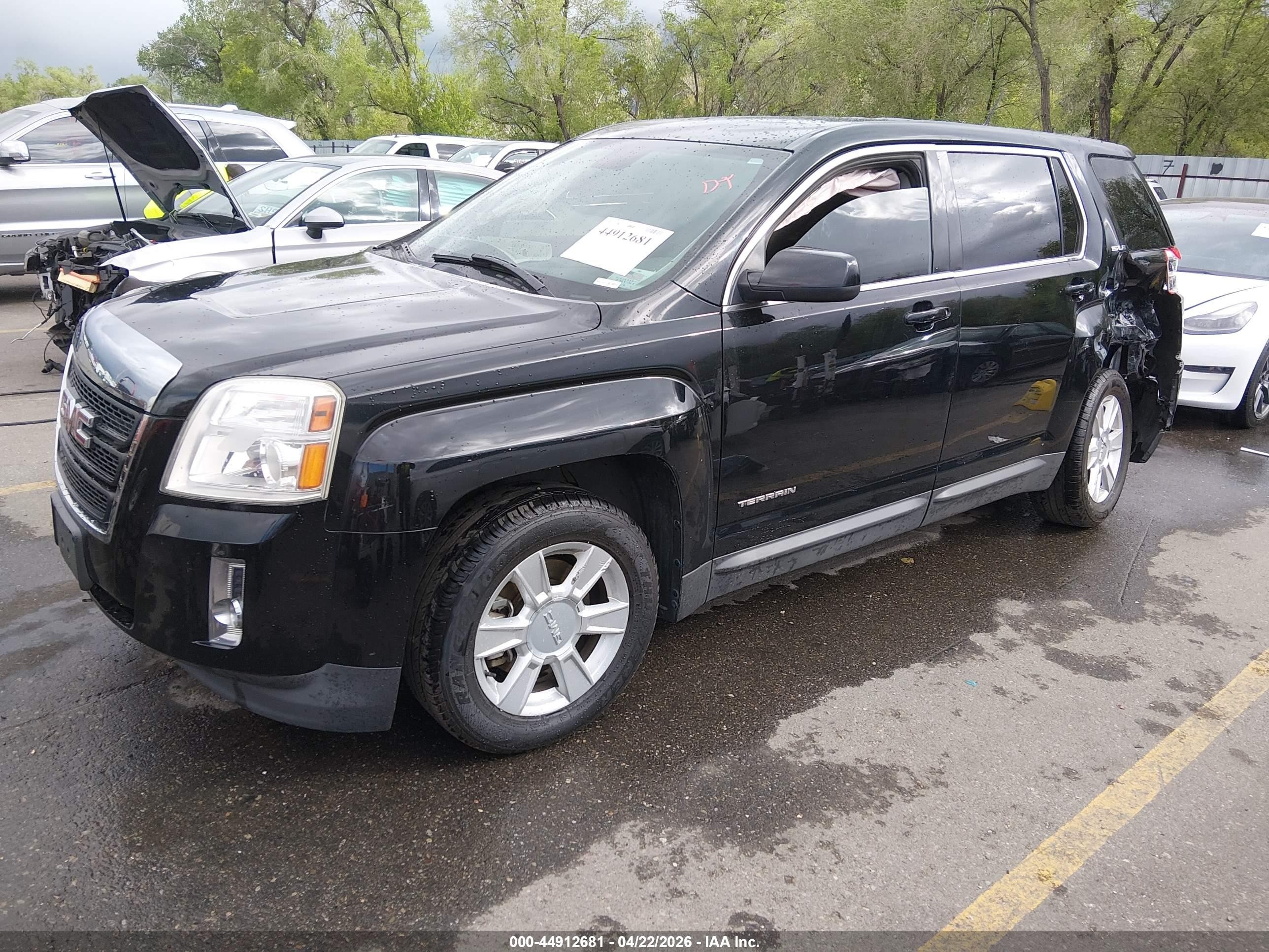 2013 Gmc Terrain Sle-1 Black vin: 2GKALMEK2D6255537