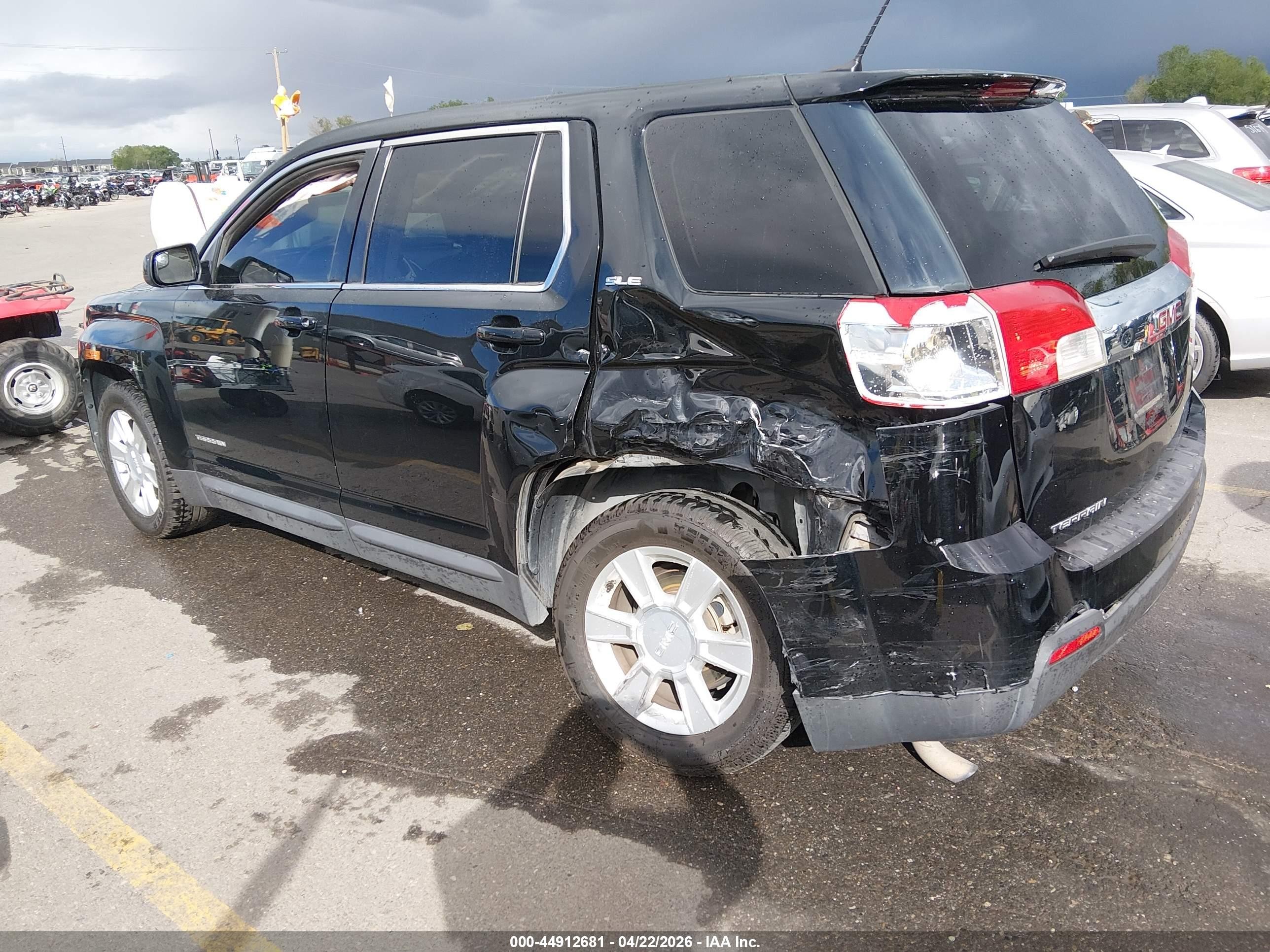 2013 Gmc Terrain Sle-1 Black vin: 2GKALMEK2D6255537