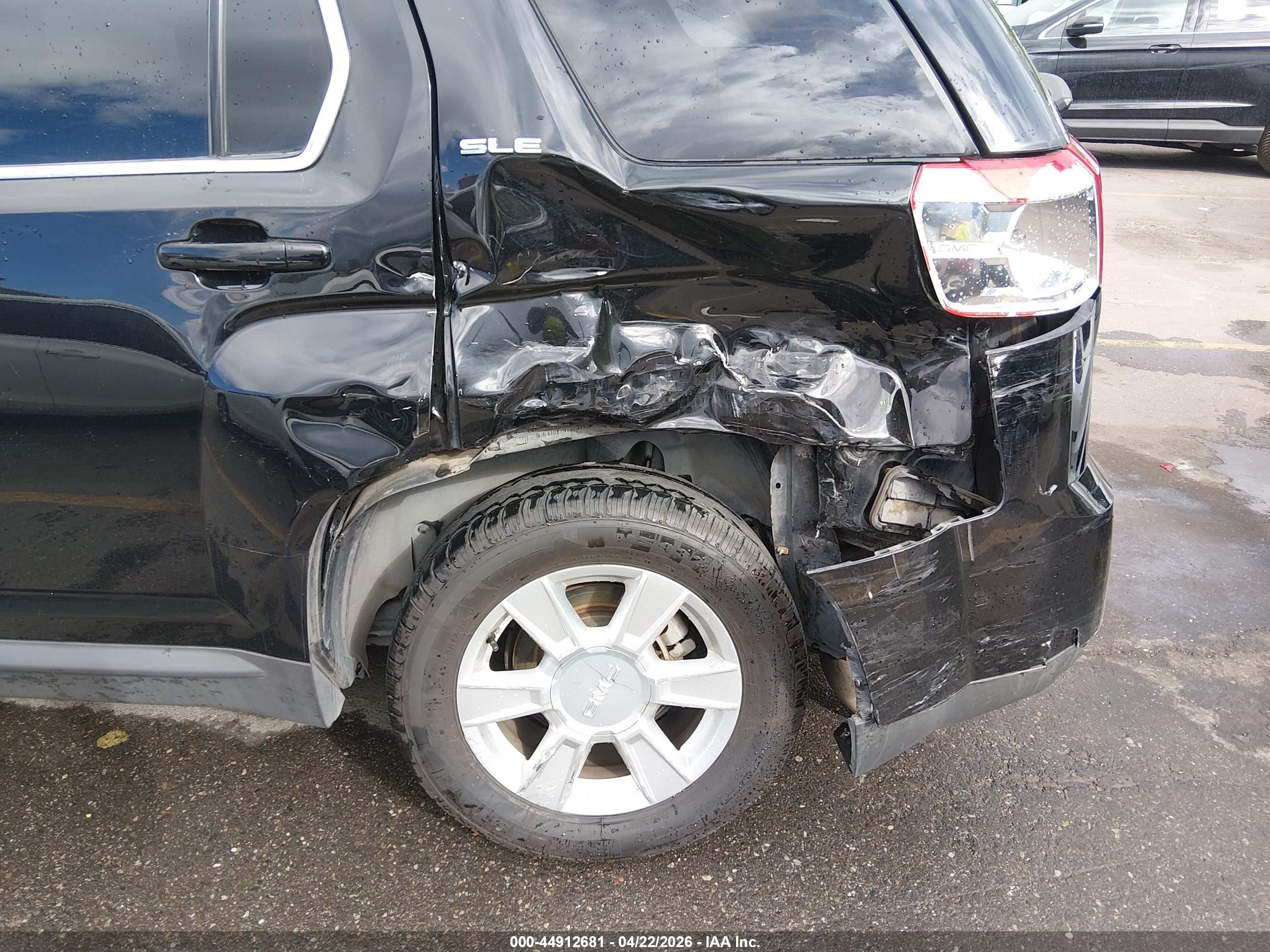 2013 Gmc Terrain Sle-1 Black vin: 2GKALMEK2D6255537
