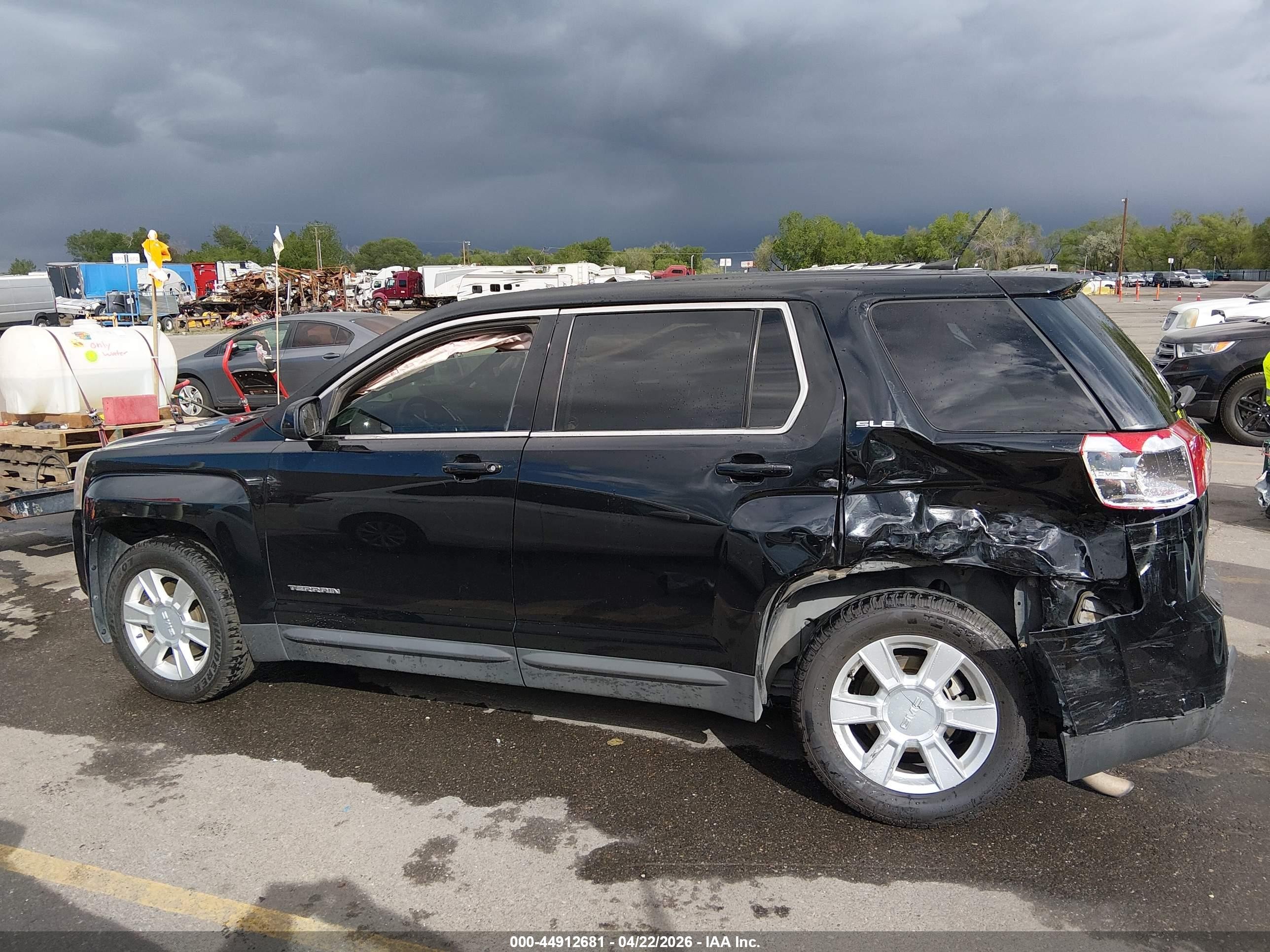 2013 Gmc Terrain Sle-1 Black vin: 2GKALMEK2D6255537
