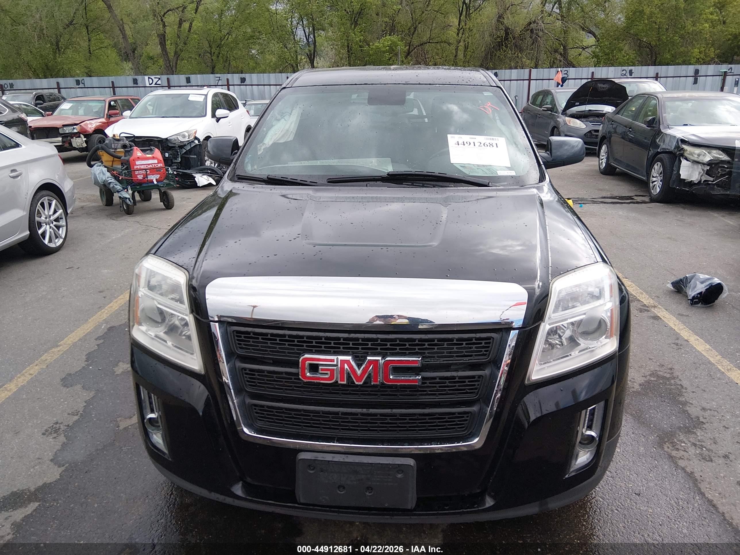 2013 Gmc Terrain Sle-1 Black vin: 2GKALMEK2D6255537