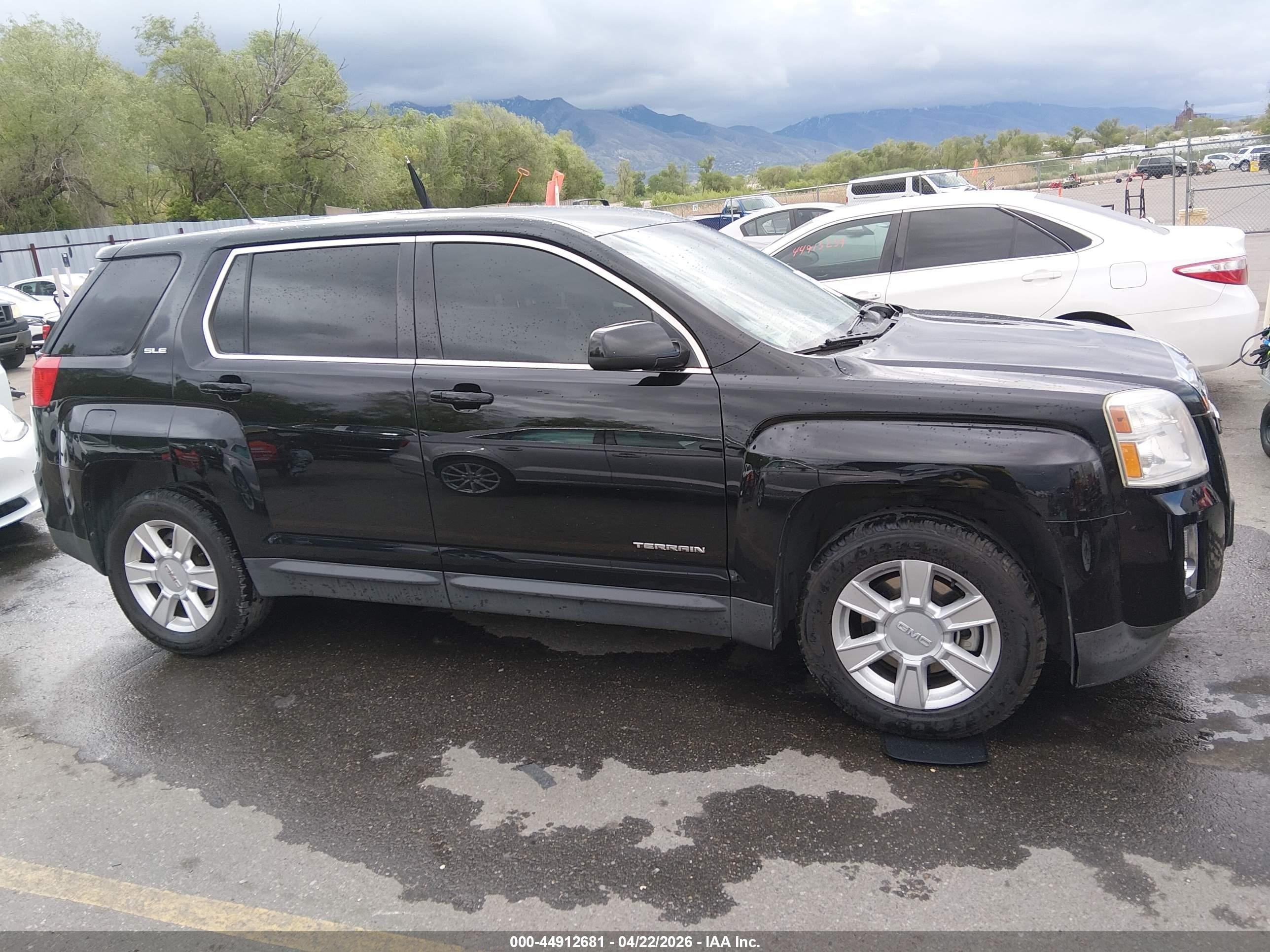 2013 Gmc Terrain Sle-1 Black vin: 2GKALMEK2D6255537