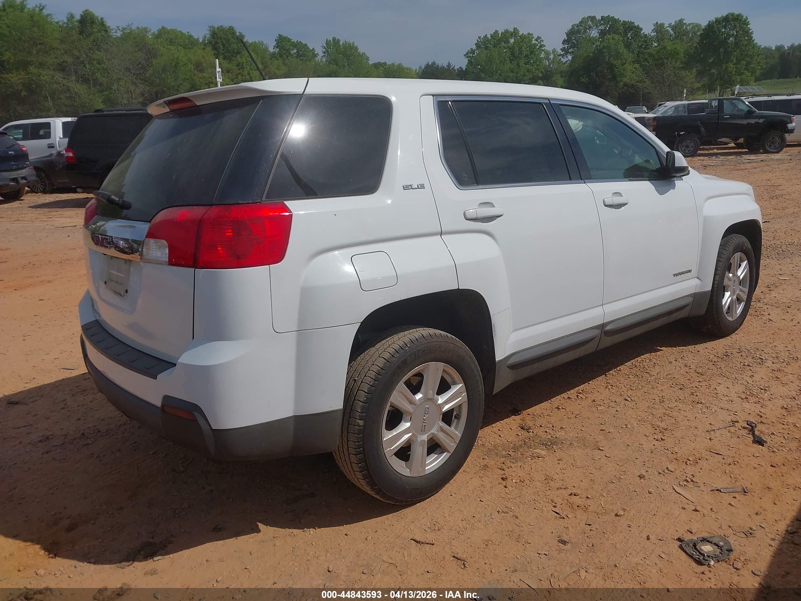 2014 Gmc Terrain Sle-1 White vin: 2GKALMEK2E6296879