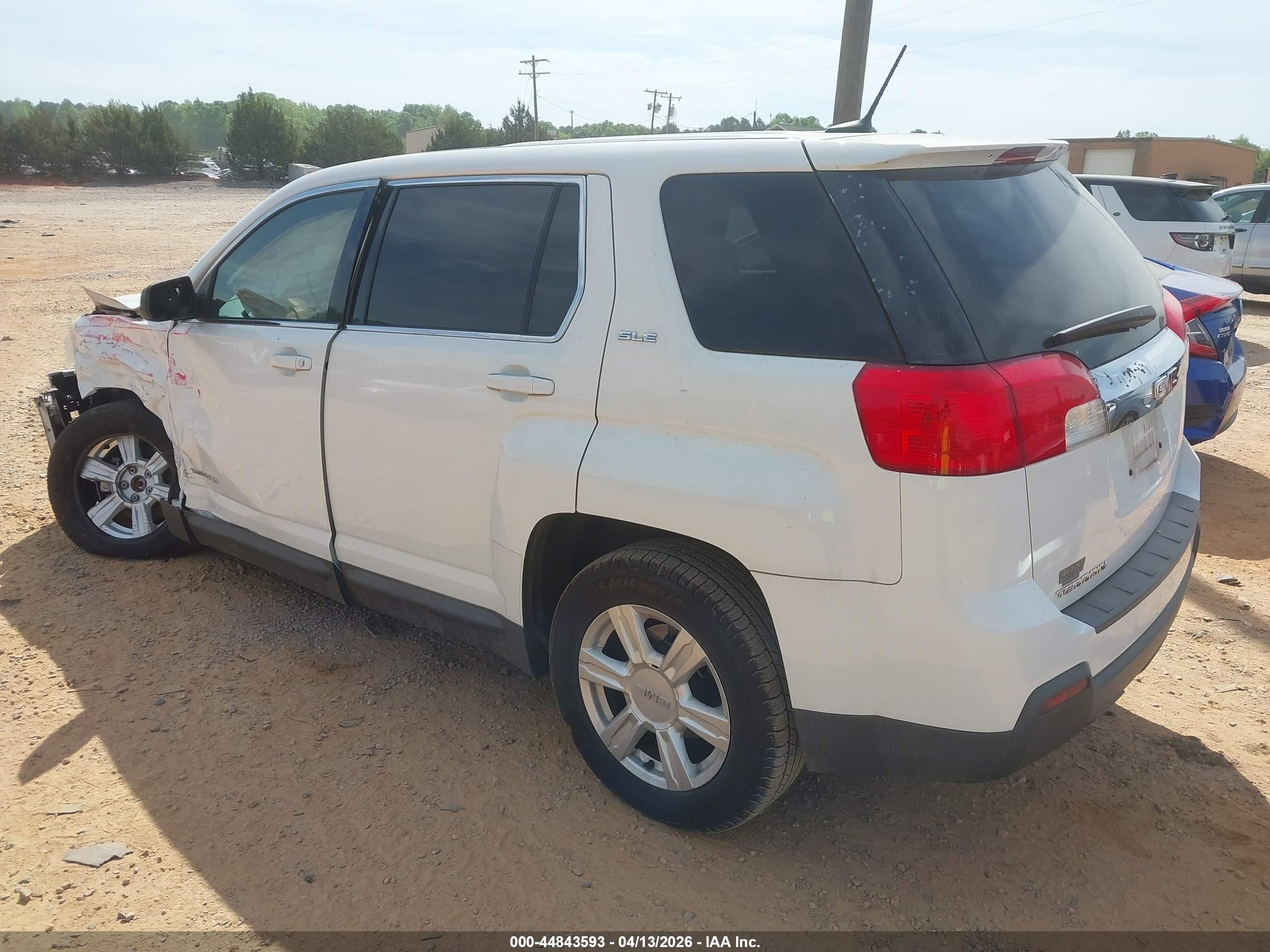 2014 Gmc Terrain Sle-1 White vin: 2GKALMEK2E6296879