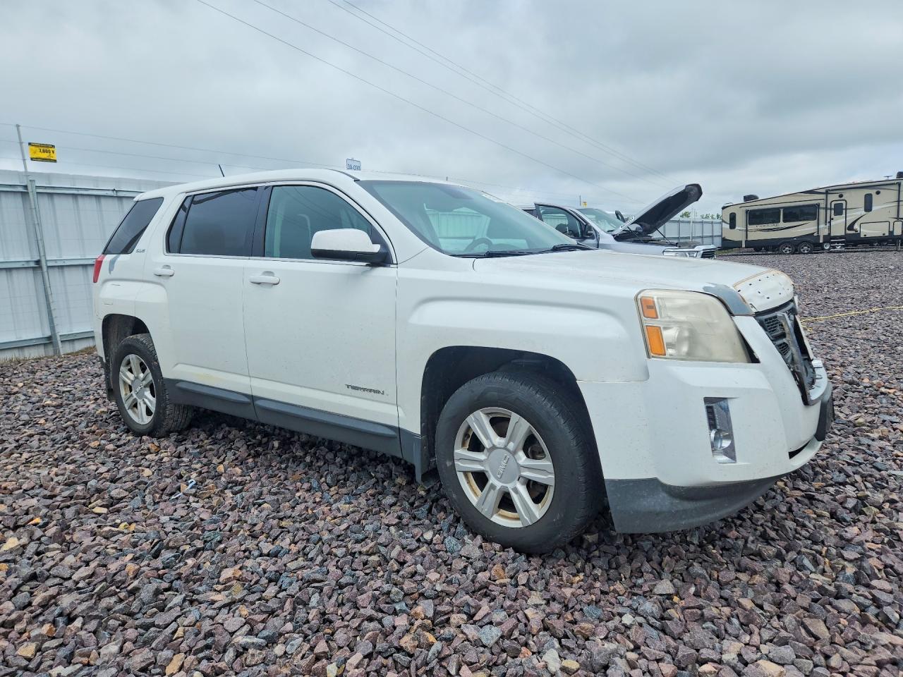 2015 Gmc Terrain Sle White vin: 2GKALMEK2F6136518