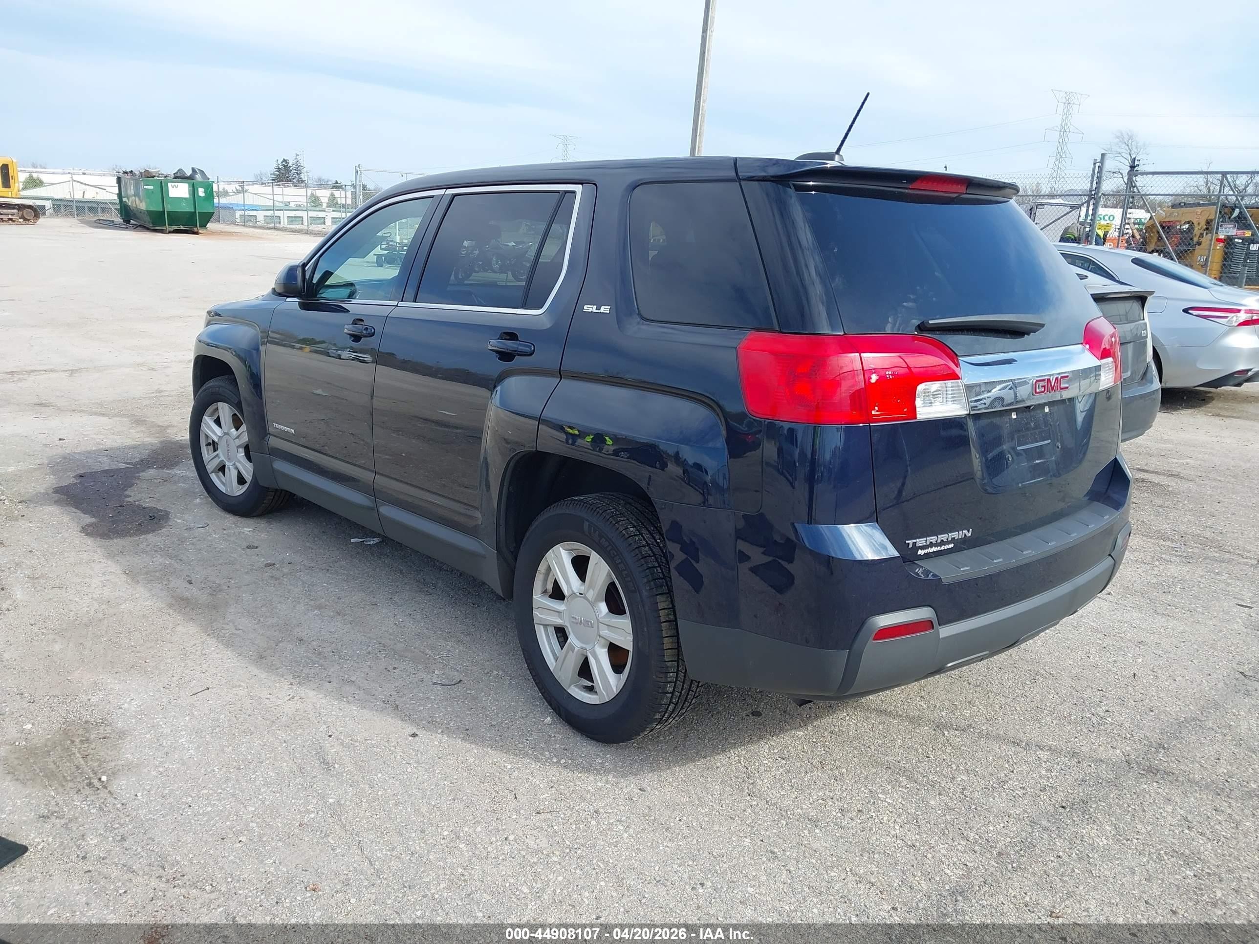 2015 Gmc Terrain Sle-1 Dark Blue vin: 2GKALMEK2F6184200