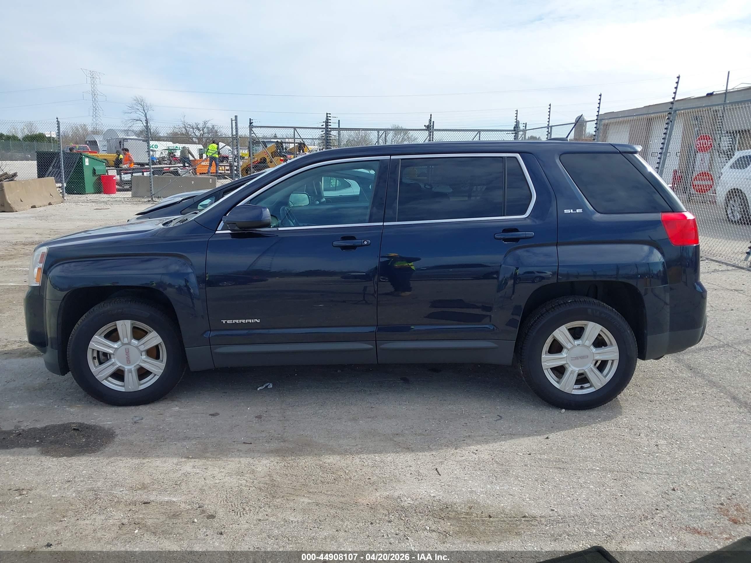 2015 Gmc Terrain Sle-1 Dark Blue vin: 2GKALMEK2F6184200