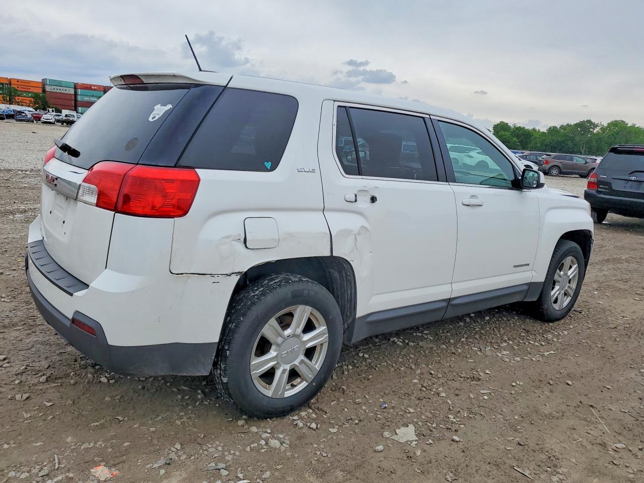 2015 Gmc Terrain Sle White vin: 2GKALMEK2F6200332