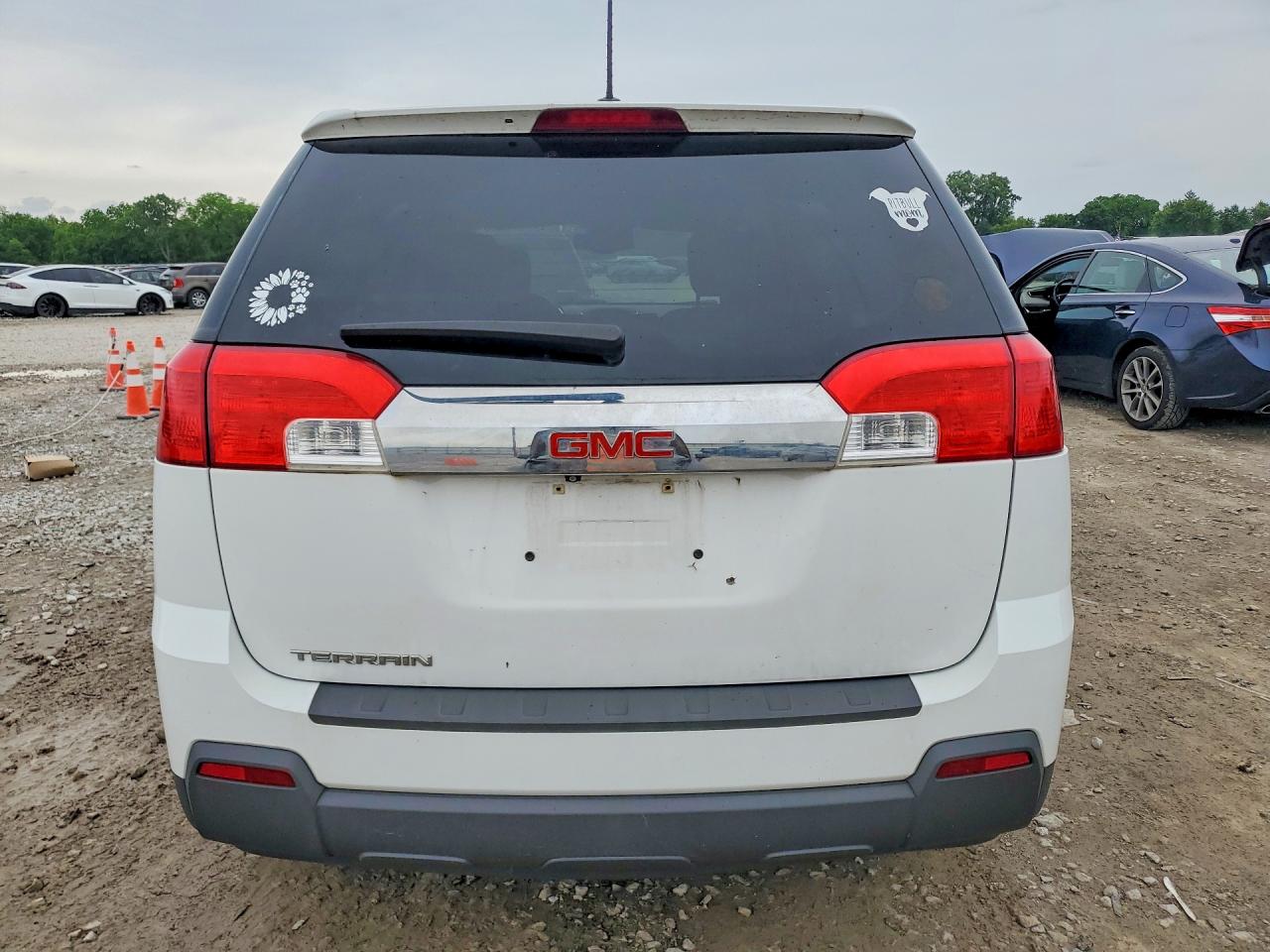 2015 Gmc Terrain Sle White vin: 2GKALMEK2F6200332