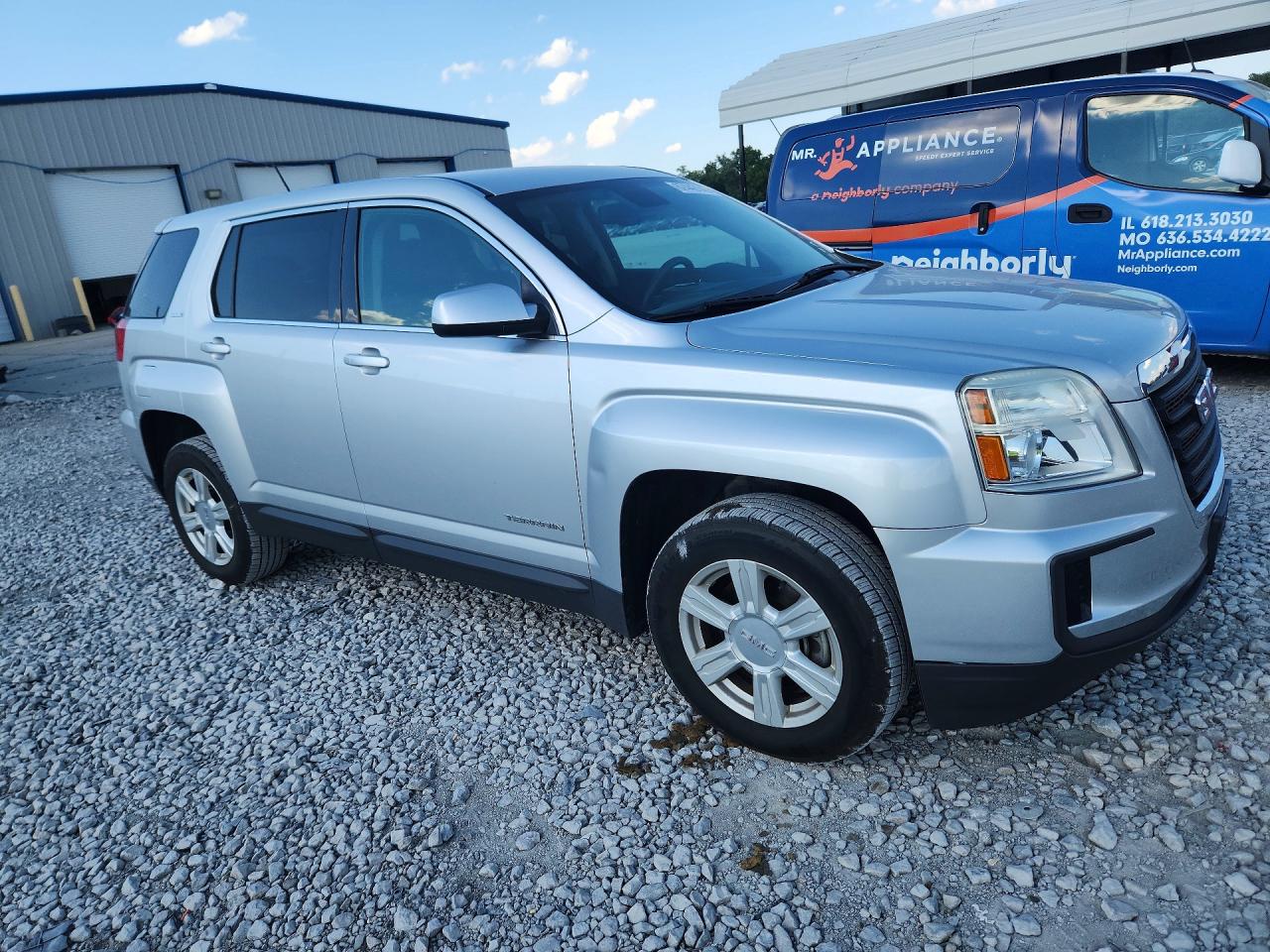 2016 Gmc Terrain Sle Silver vin: 2GKALMEK2G6148637