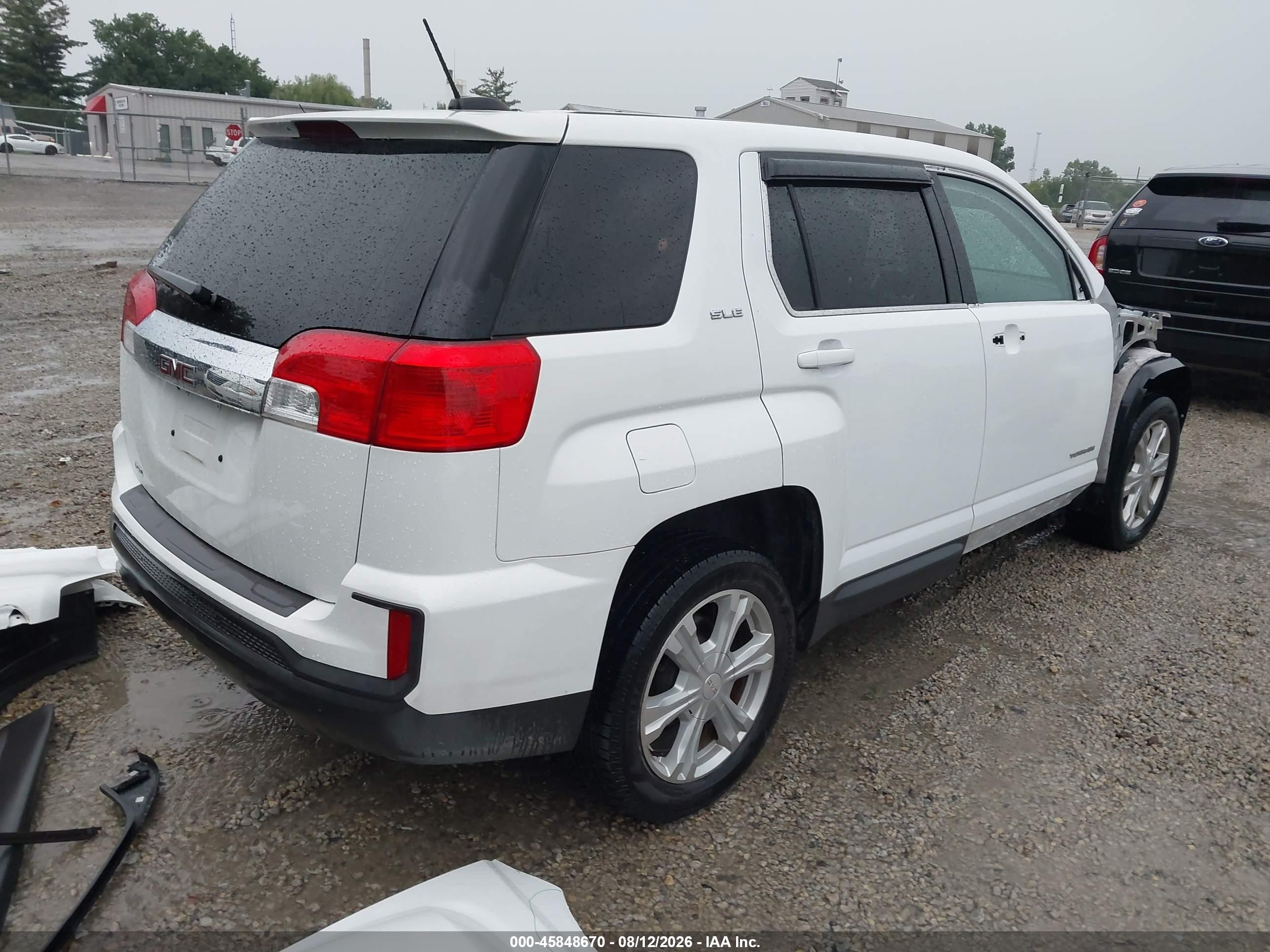 2017 Gmc Terrain Sle-1 Белый vin: 2GKALMEK2H6341033