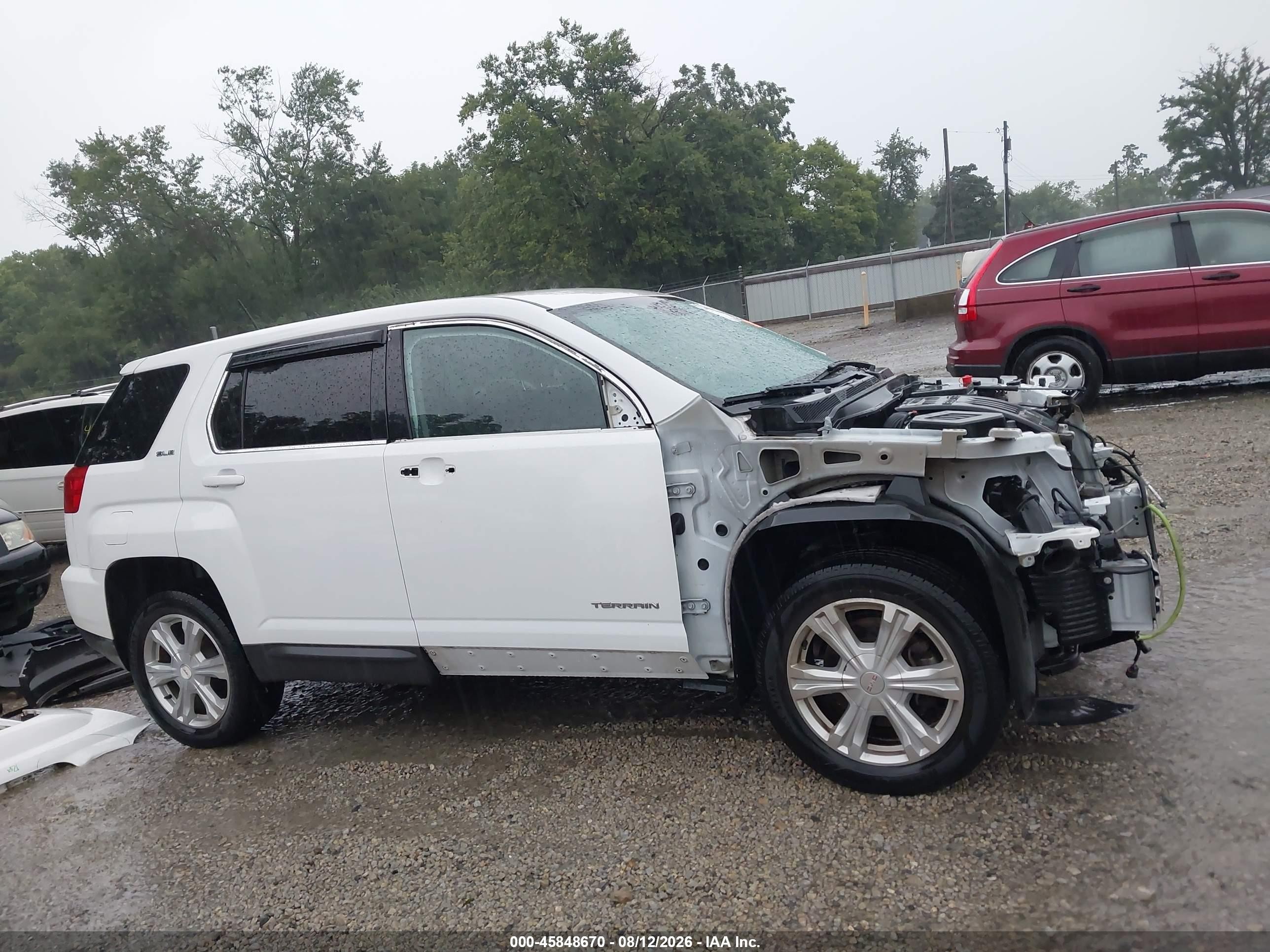 2017 Gmc Terrain Sle-1 Белый vin: 2GKALMEK2H6341033