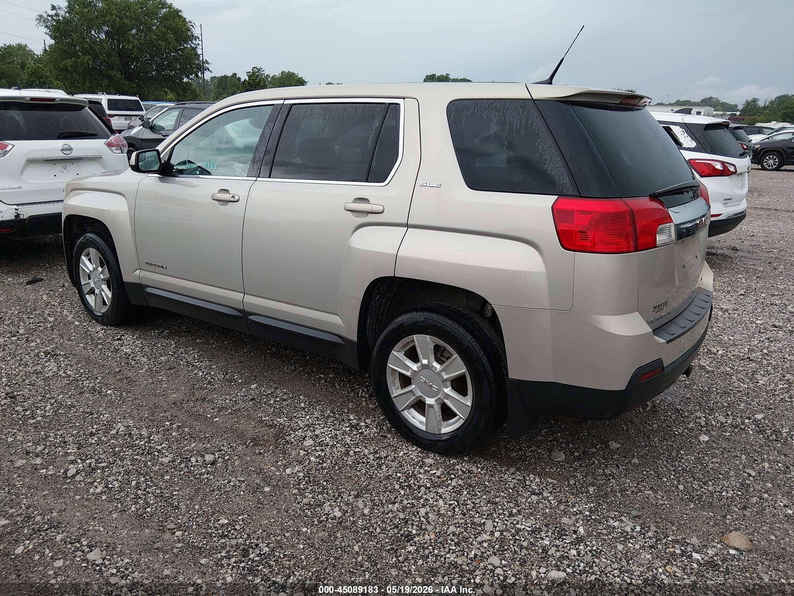 2012 Gmc Terrain Sle-1 Золотой vin: 2GKALMEK3C6142971