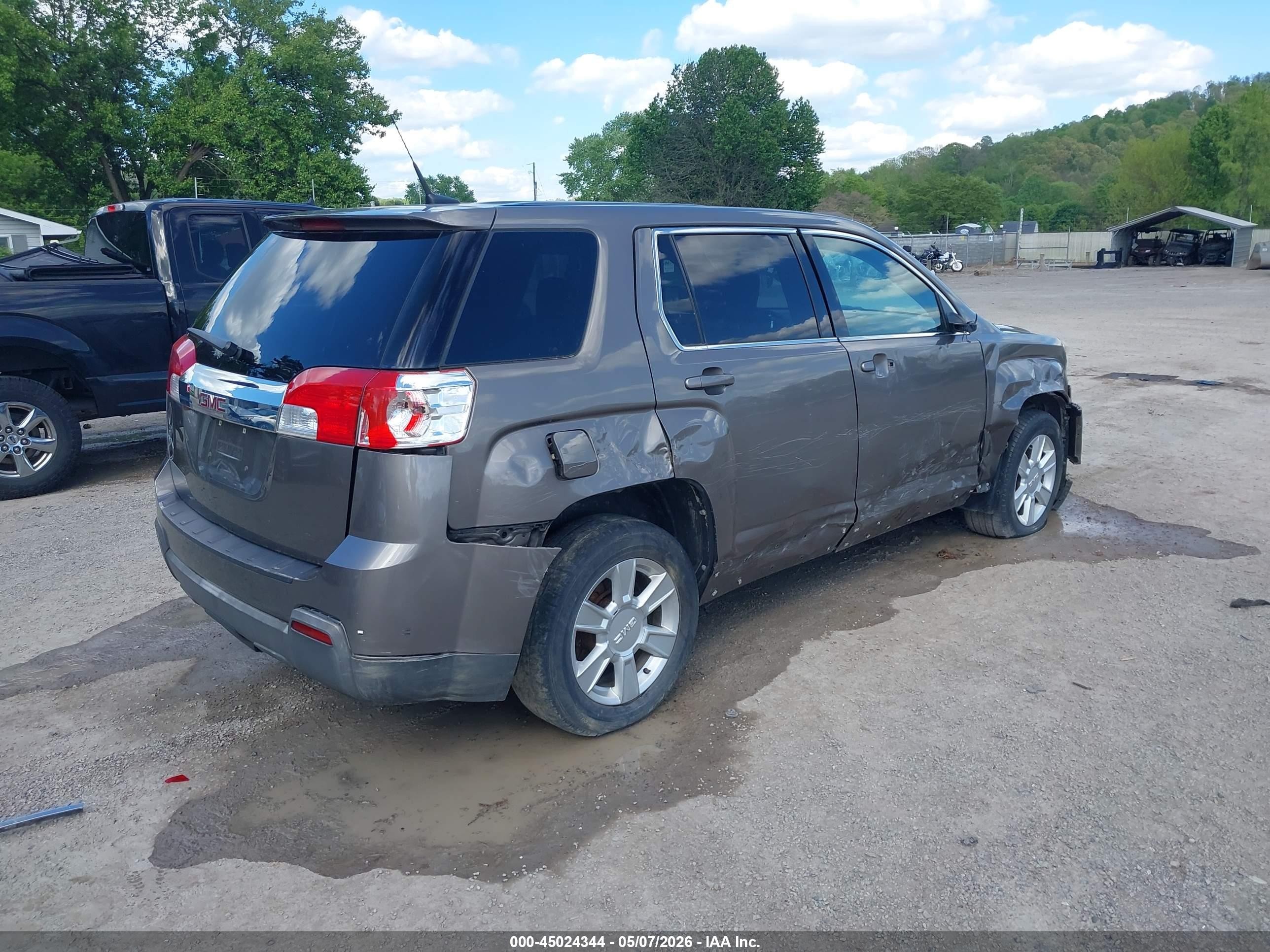 2012 Gmc Terrain Sle-1 Gray vin: 2GKALMEK3C6283412