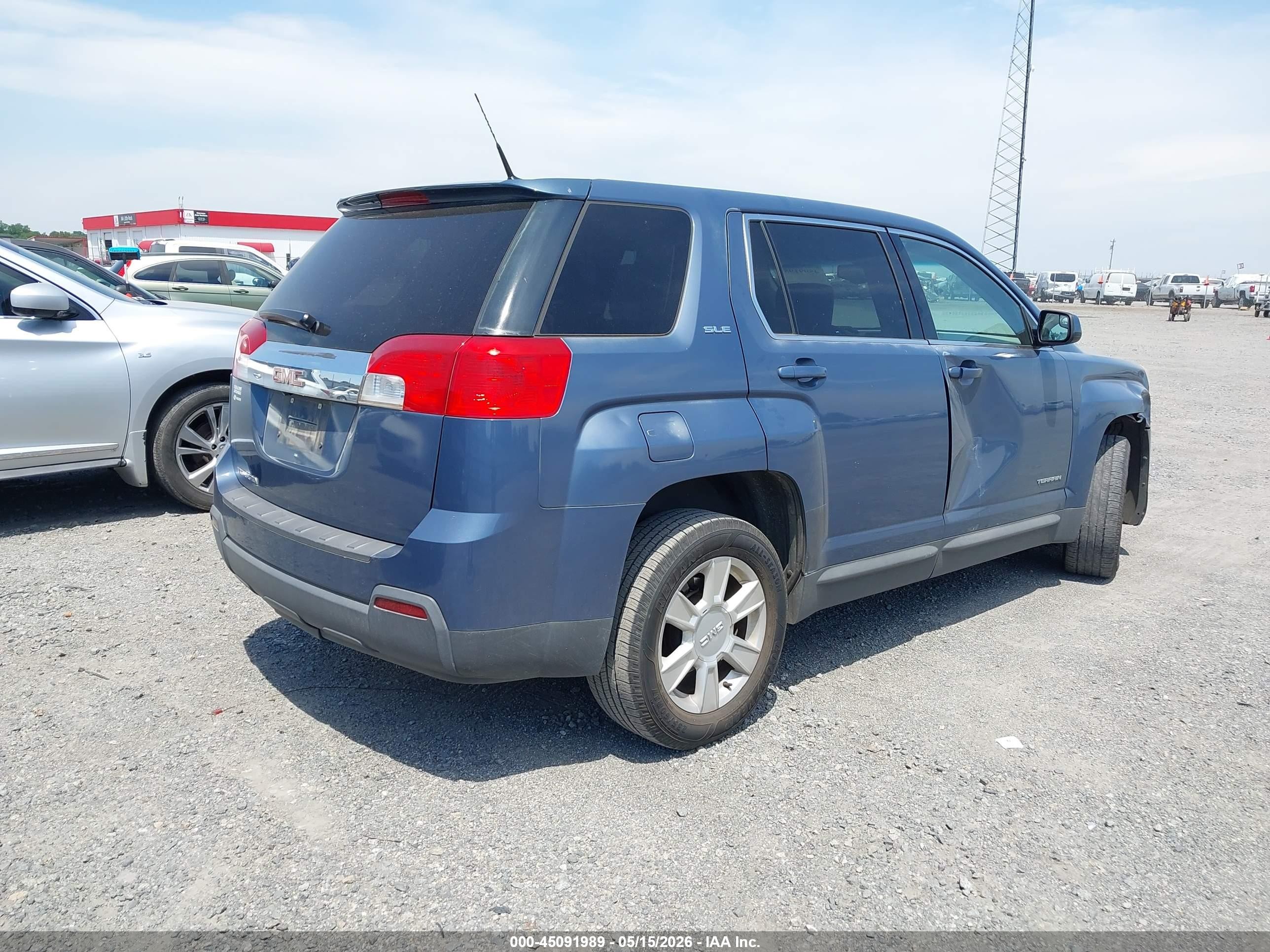 2012 Gmc Terrain Sle-1 Синий vin: 2GKALMEK3C6289629