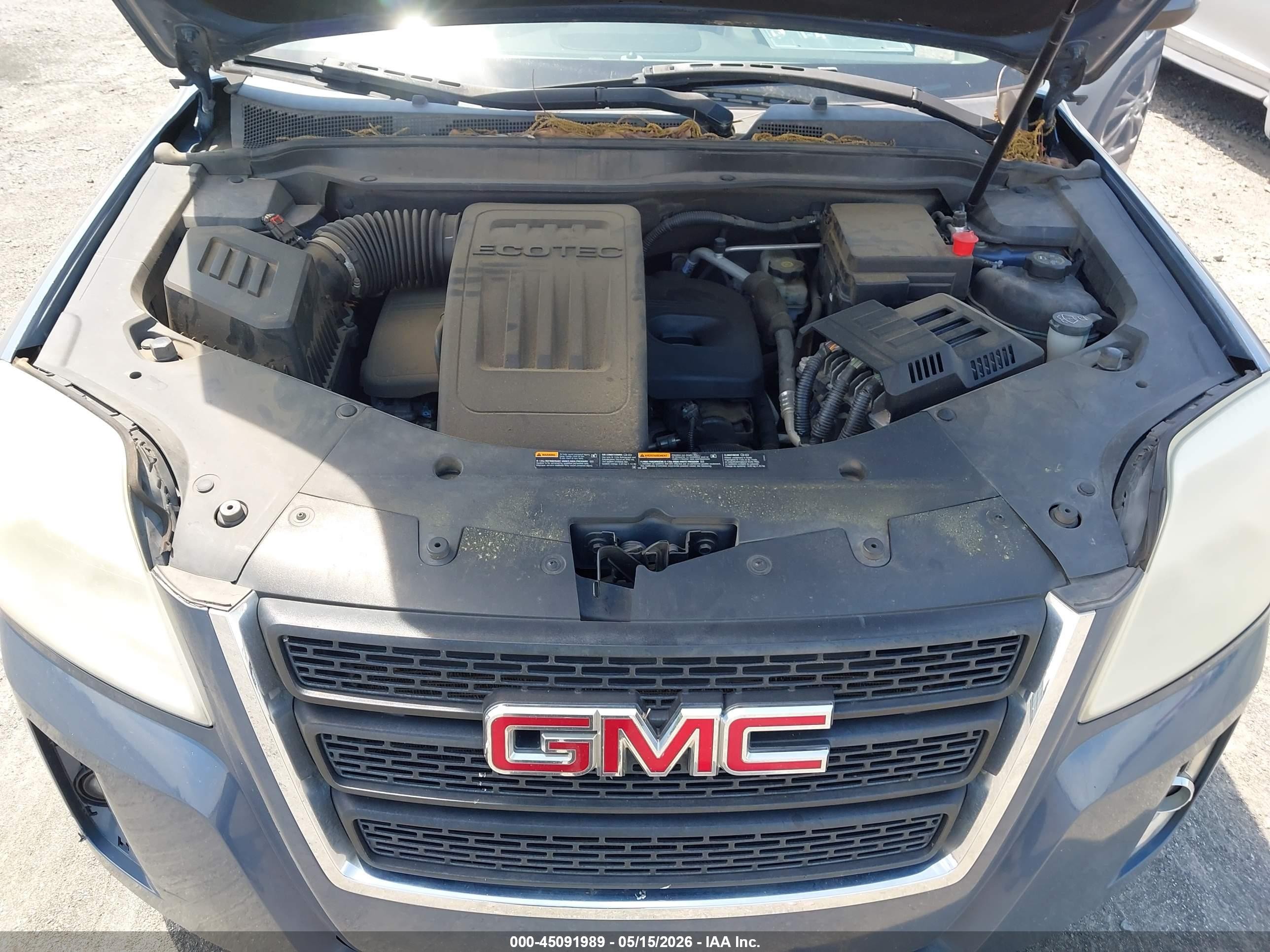 2012 Gmc Terrain Sle-1 Синий vin: 2GKALMEK3C6289629