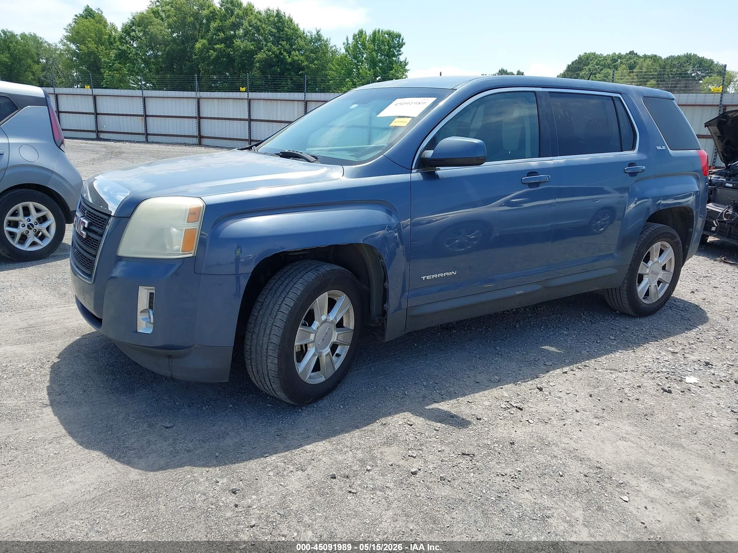 2012 Gmc Terrain Sle-1 Синий vin: 2GKALMEK3C6289629