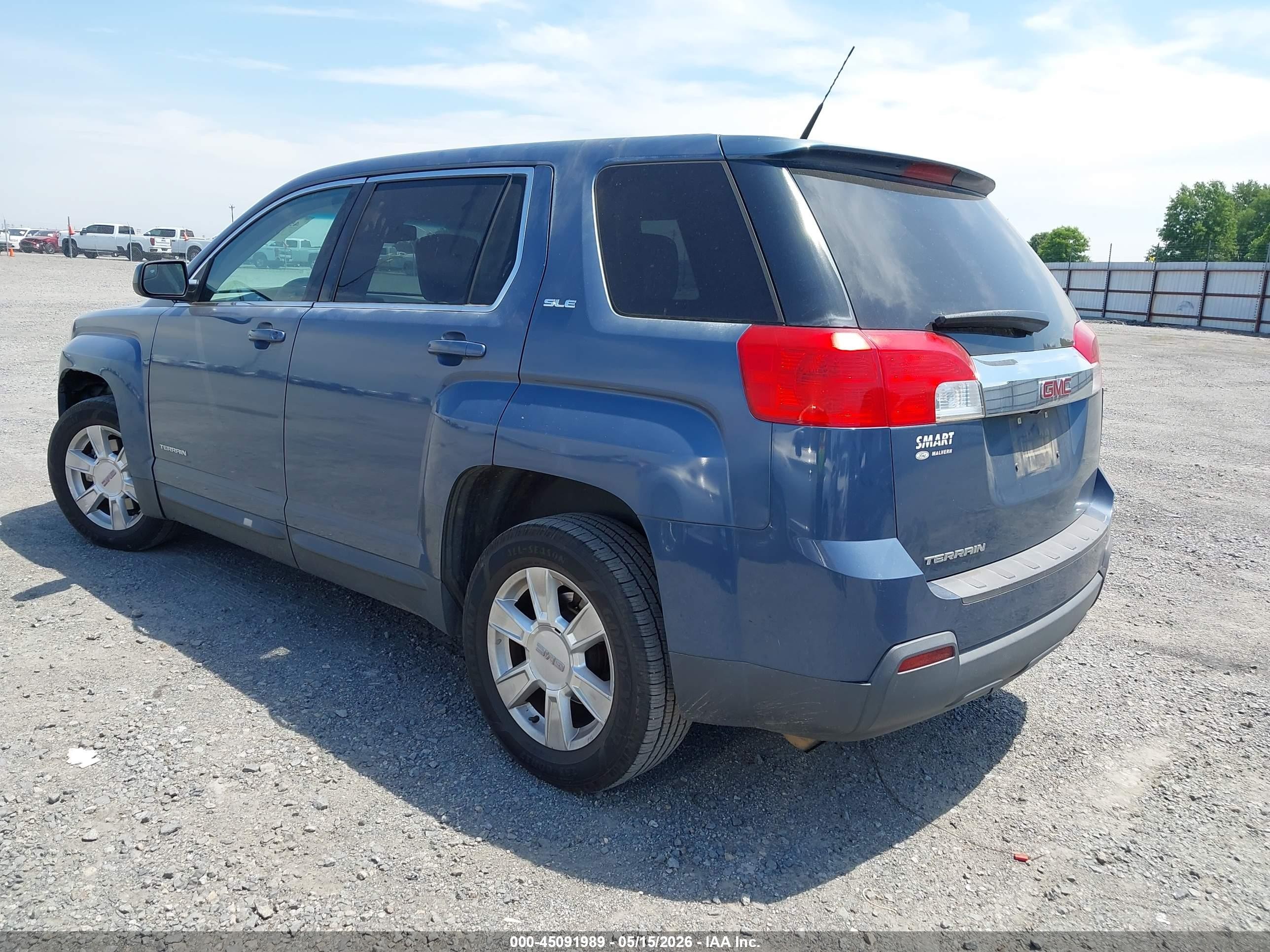 2012 Gmc Terrain Sle-1 Синий vin: 2GKALMEK3C6289629