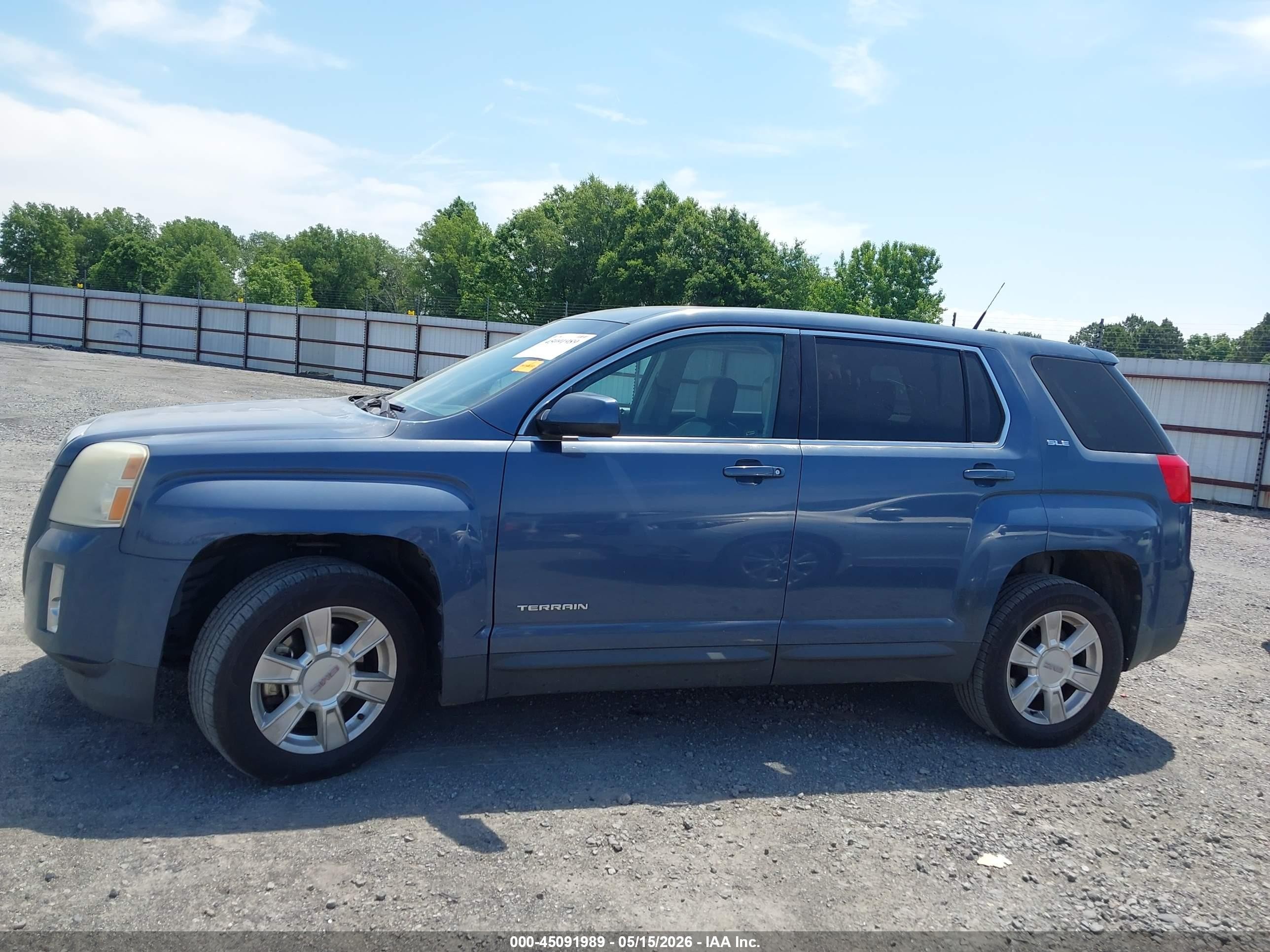 2012 Gmc Terrain Sle-1 Синий vin: 2GKALMEK3C6289629