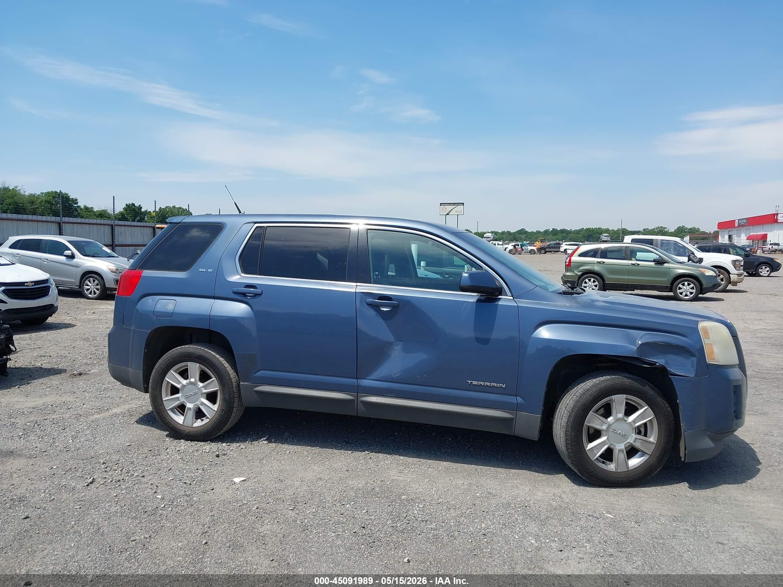 2012 Gmc Terrain Sle-1 Синий vin: 2GKALMEK3C6289629