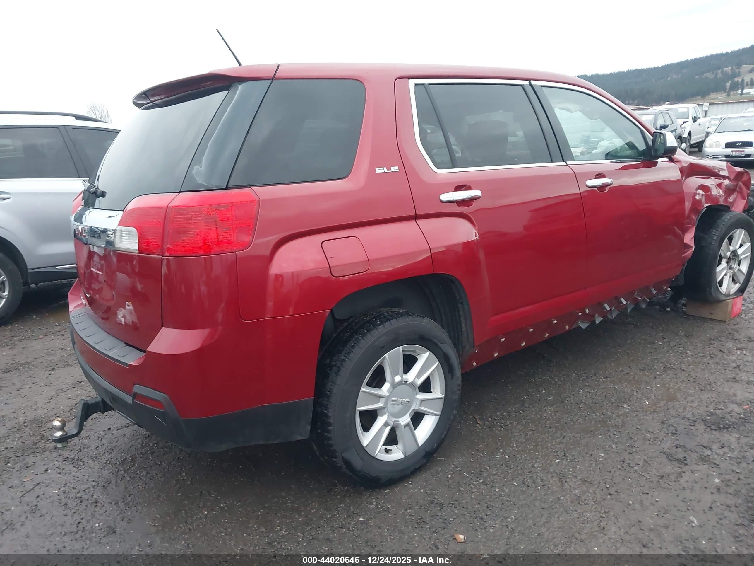 2013 Gmc Terrain Sle-1 Red vin: 2GKALMEK3D6183781