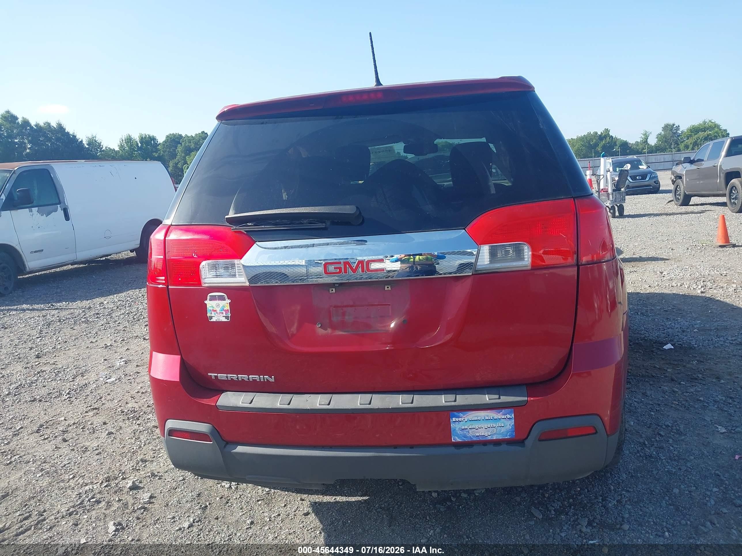 2013 Gmc Terrain Sle-1 Red vin: 2GKALMEK3D6238424