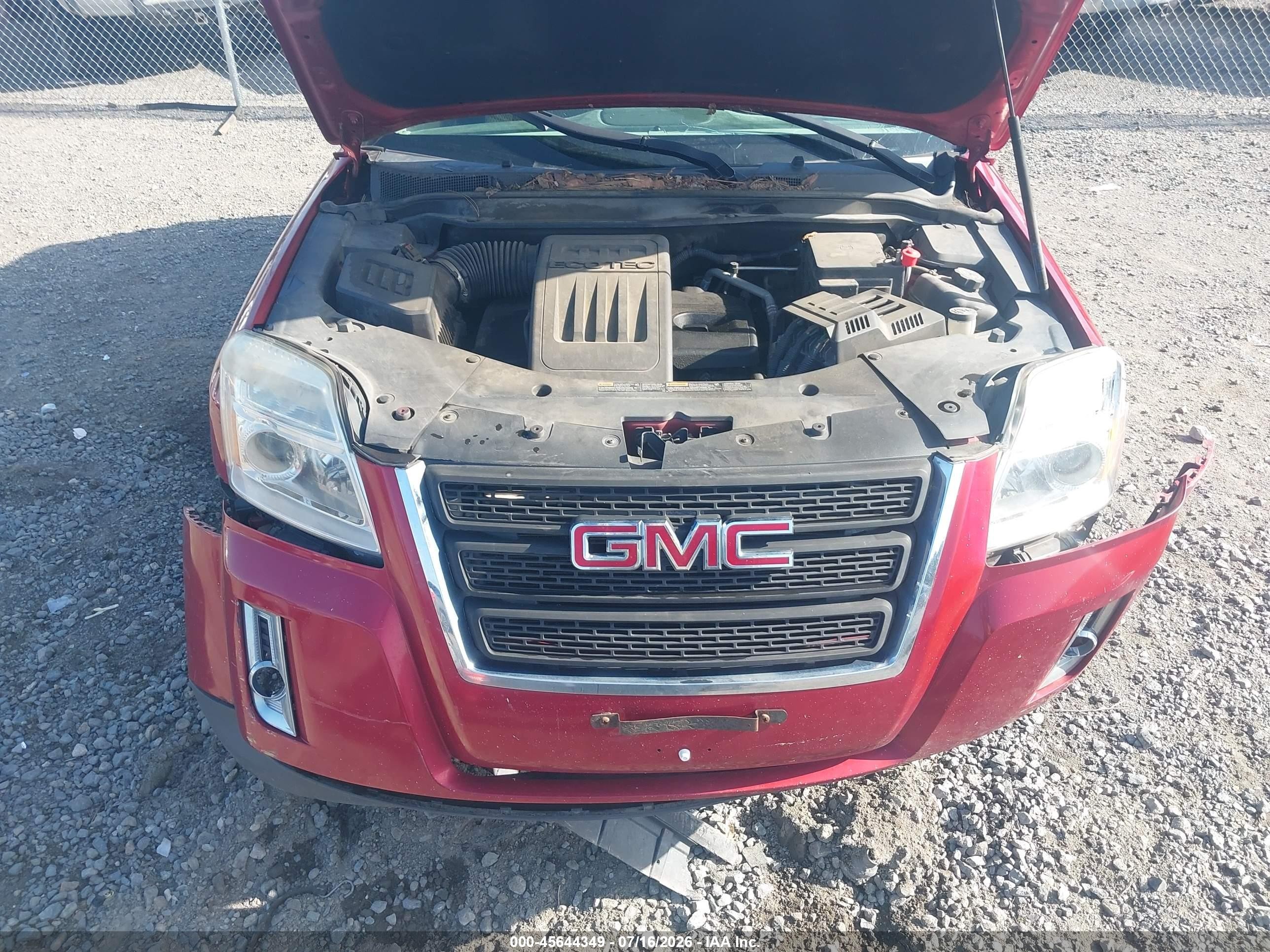 2013 Gmc Terrain Sle-1 Red vin: 2GKALMEK3D6238424