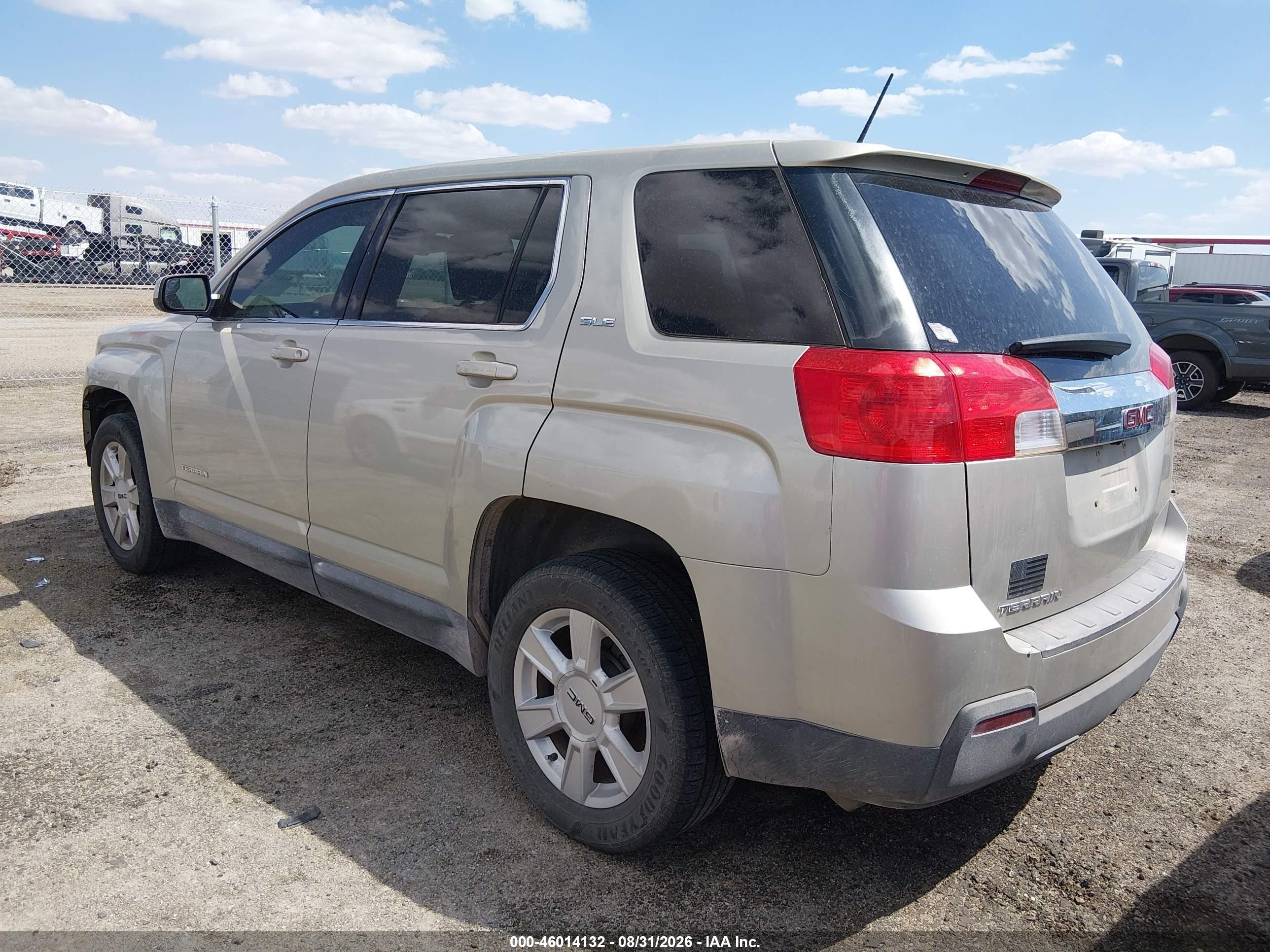 2013 Gmc Terrain Sle-1 Champagne vin: 2GKALMEK3D6289566
