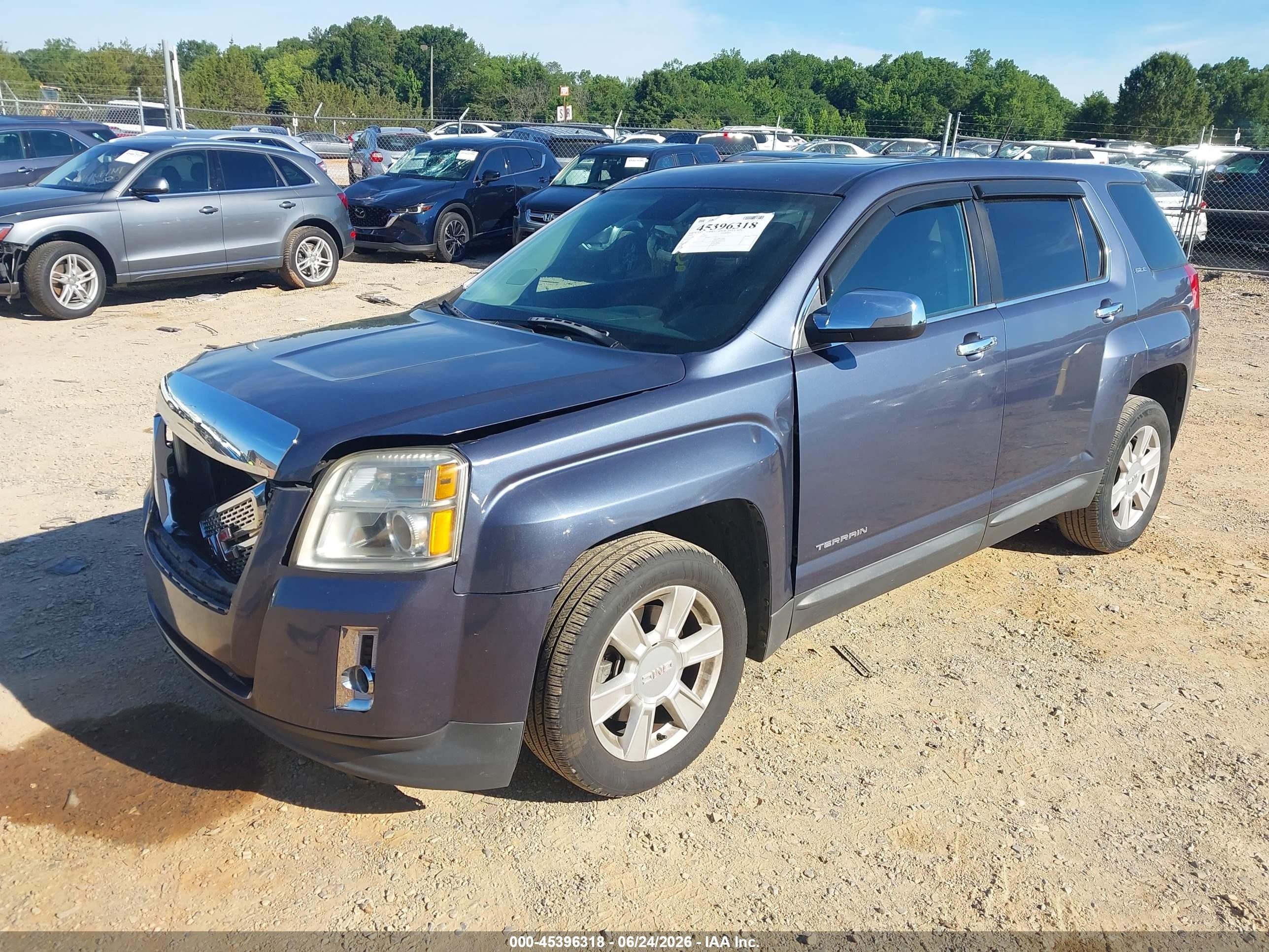 2013 Gmc Terrain Sle-1 Dark Blue vin: 2GKALMEK3D6316622